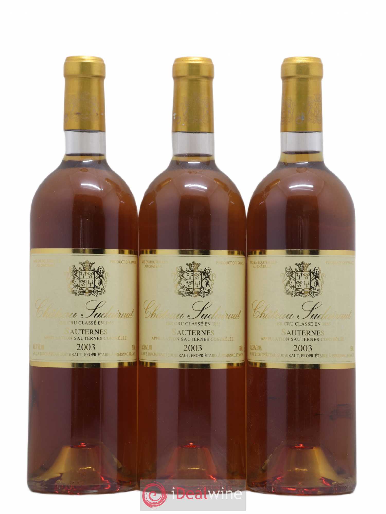 Château Suduiraut 1er Grand Cru Classé 2003 - Lotto di 6 bottiglie - 1