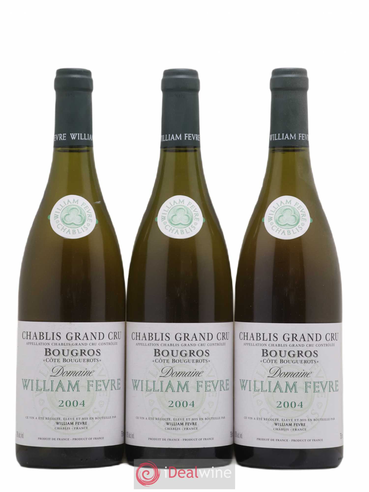 Chablis Grand Cru Bougros Côte Bouguerots William Fèvre 2004 - Lot de 6 bouteilles - 2