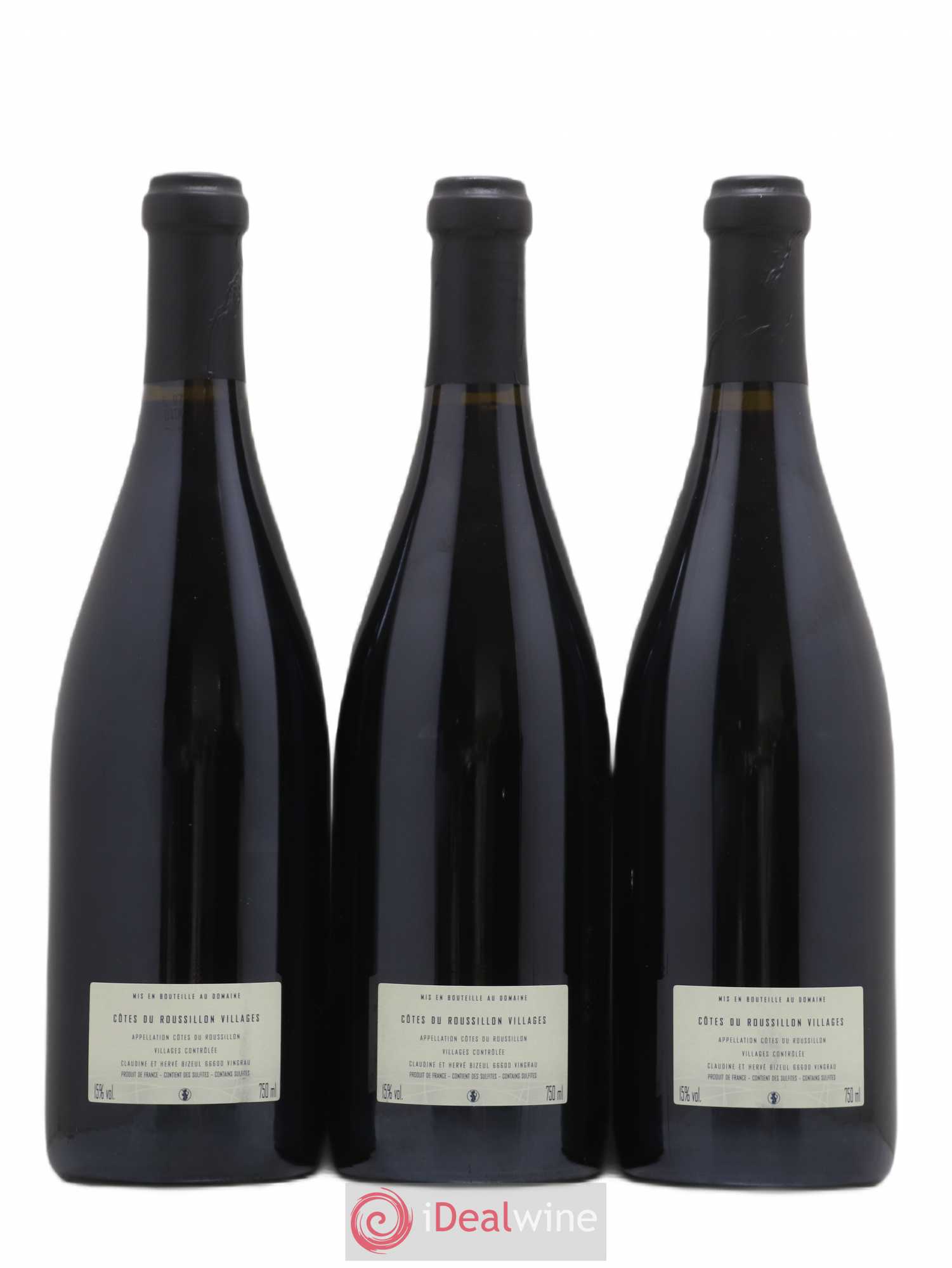 Côtes du Roussillon Villages Clos des Fées La Petite Sibérie Hervé Bizeul 2012 - Lot de 3 bouteilles - 1