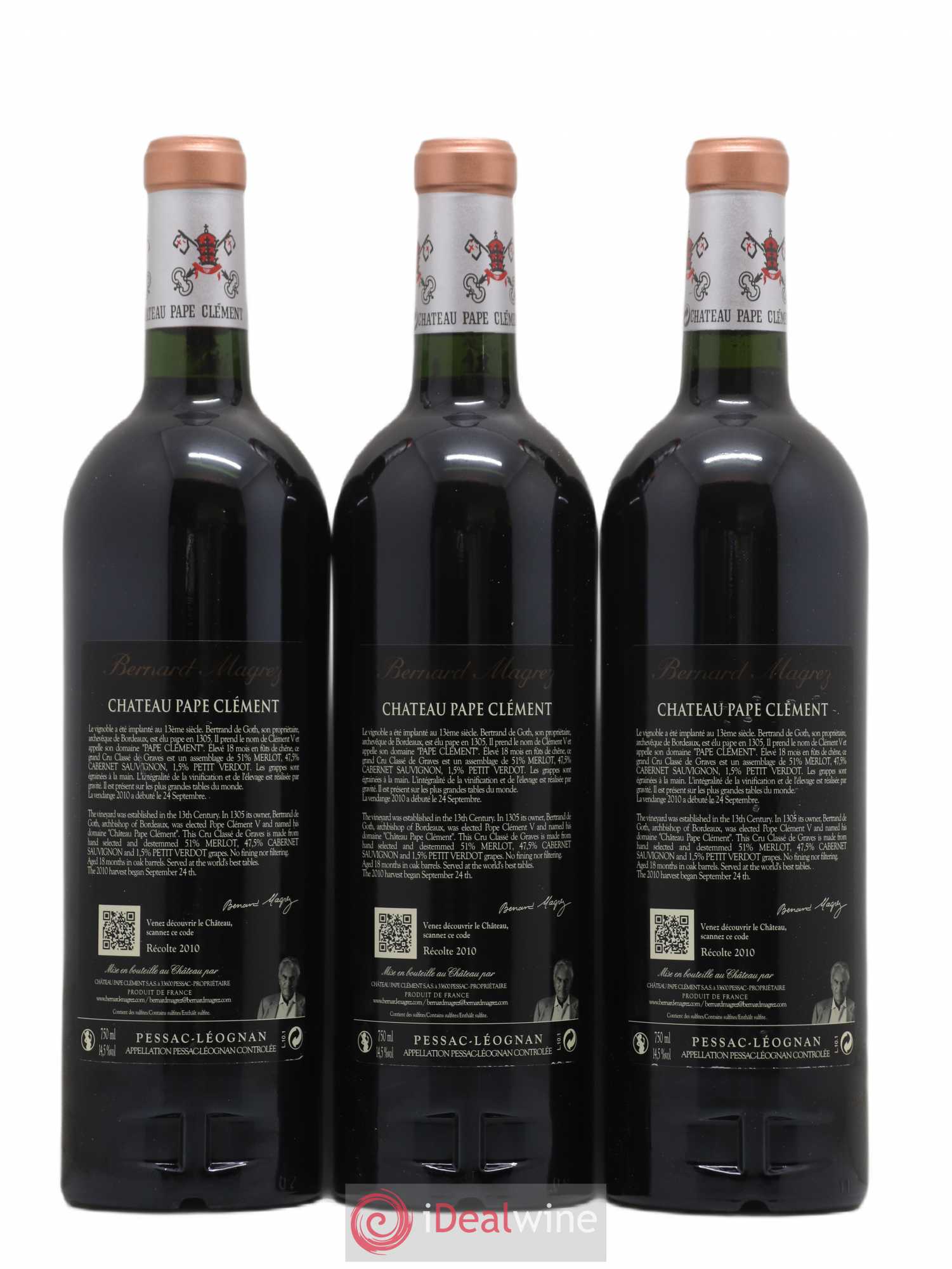 Château Pape Clément Cru Classé de Graves 2010 - Lot de 6 bouteilles - 2