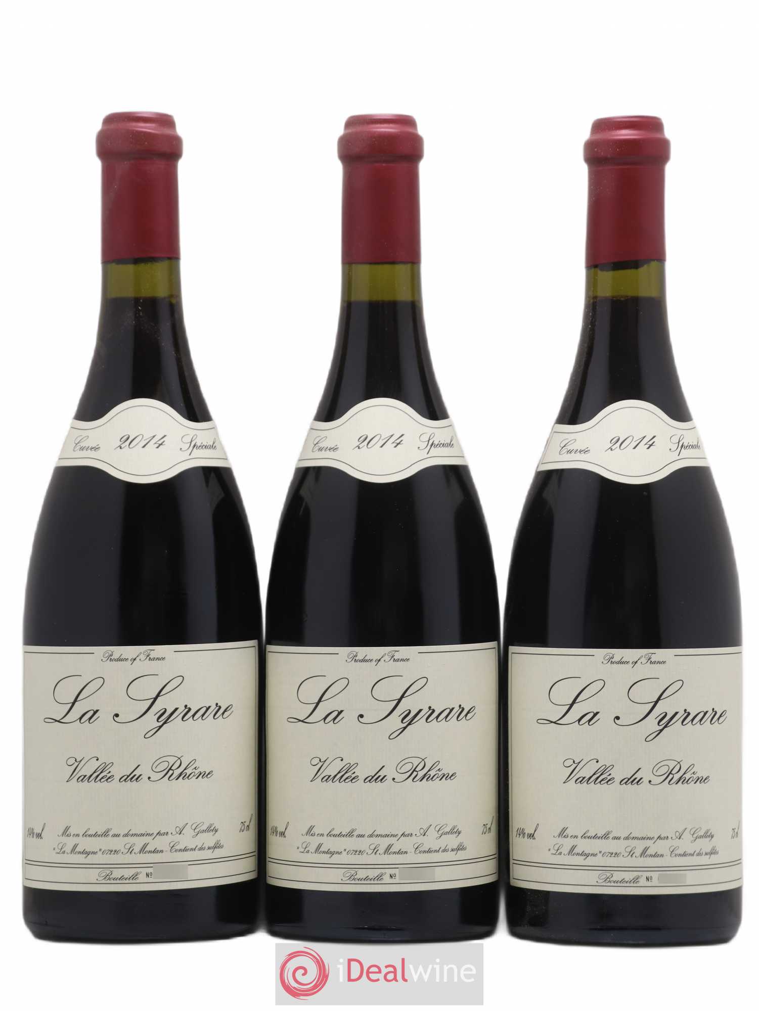 Côtes du Vivarais La Syrare Gallety (Domaine) 2014 - Lot de 6 bouteilles - 1