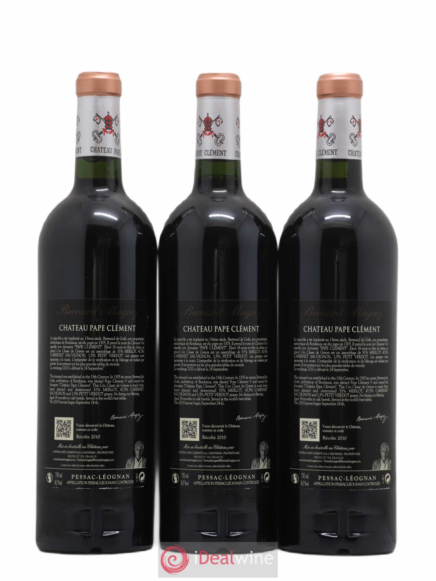 Château Pape Clément Cru Classé de Graves 2010 - Lot de 6 bouteilles - 2