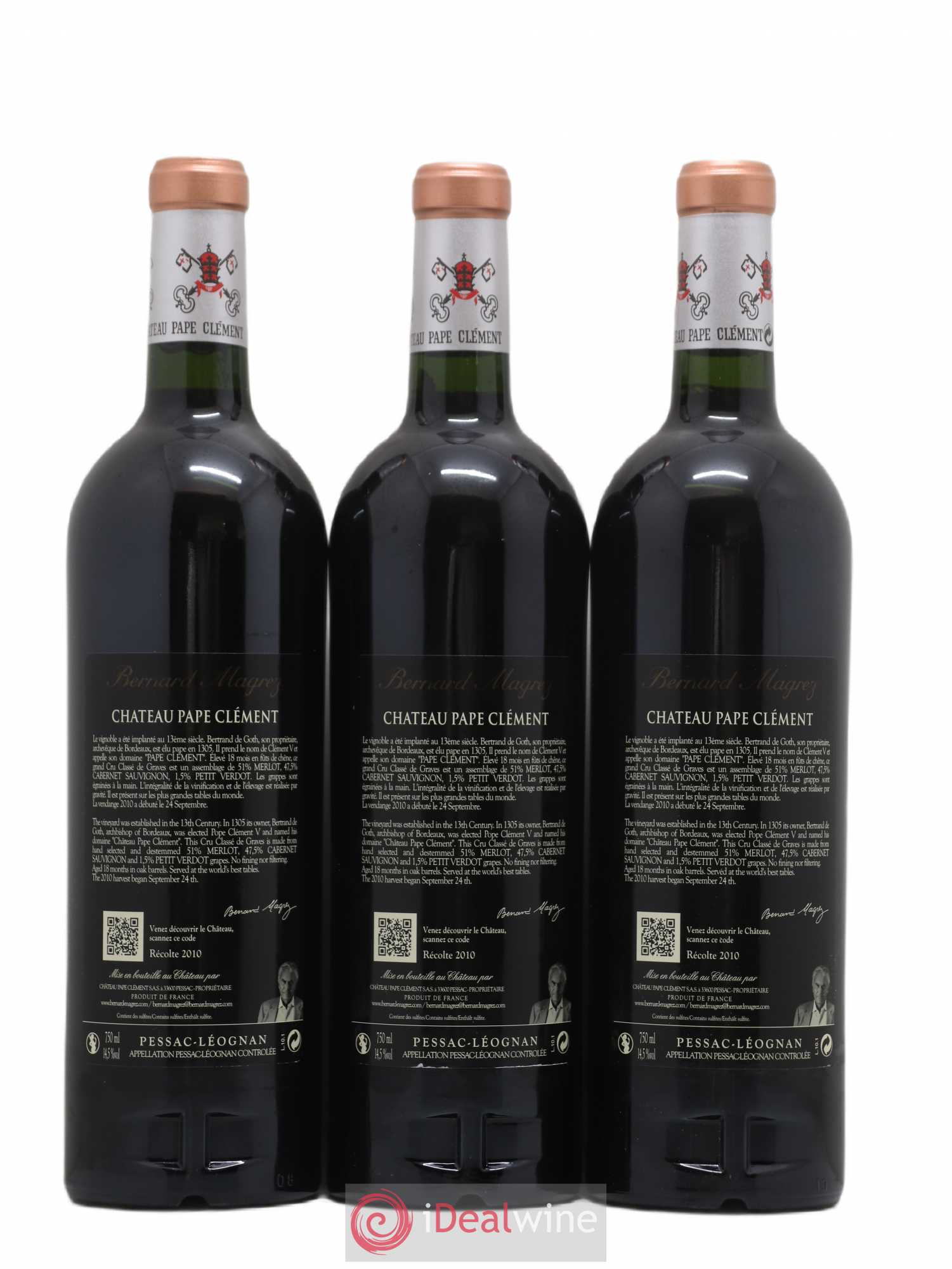 Château Pape Clément Cru Classé de Graves 2010 - Lot de 6 bouteilles - 4