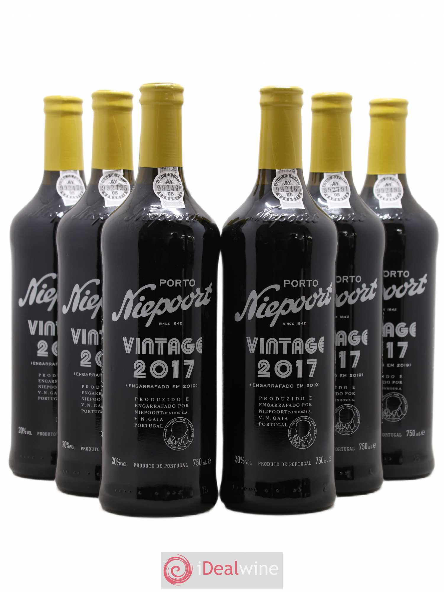 Porto Vintage Niepoort 2017 - Lot de 6 bouteilles - 0