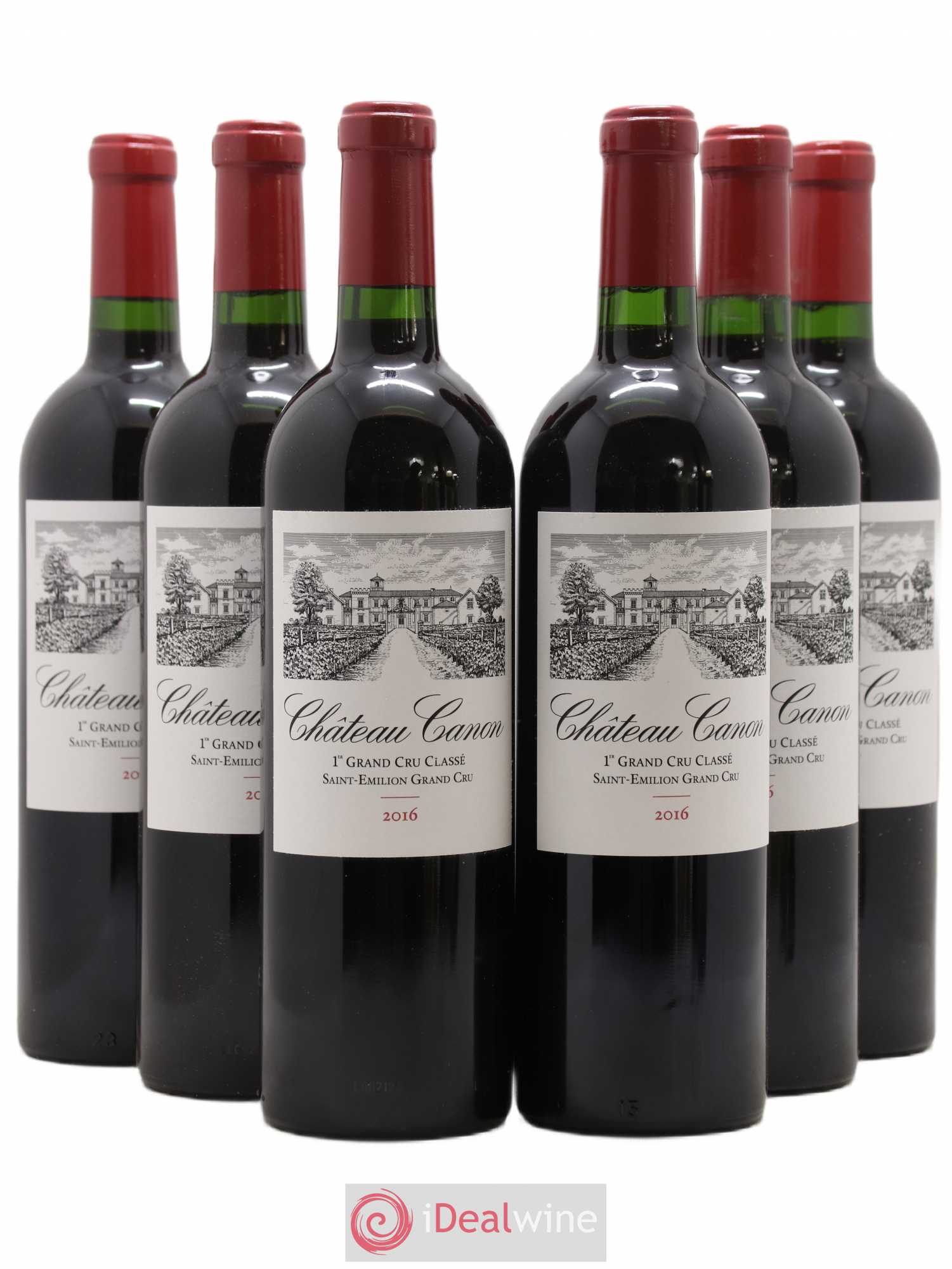 Château Canon 1er Grand Cru Classé B 2016 - Lot de 6 bouteilles - 0