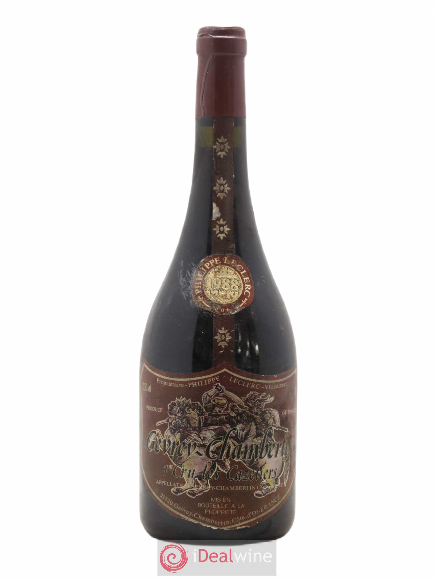 Gevrey-Chambertin 1er Cru Cazetiers Leclerc 1988 - Lot de 1 bouteille - 0