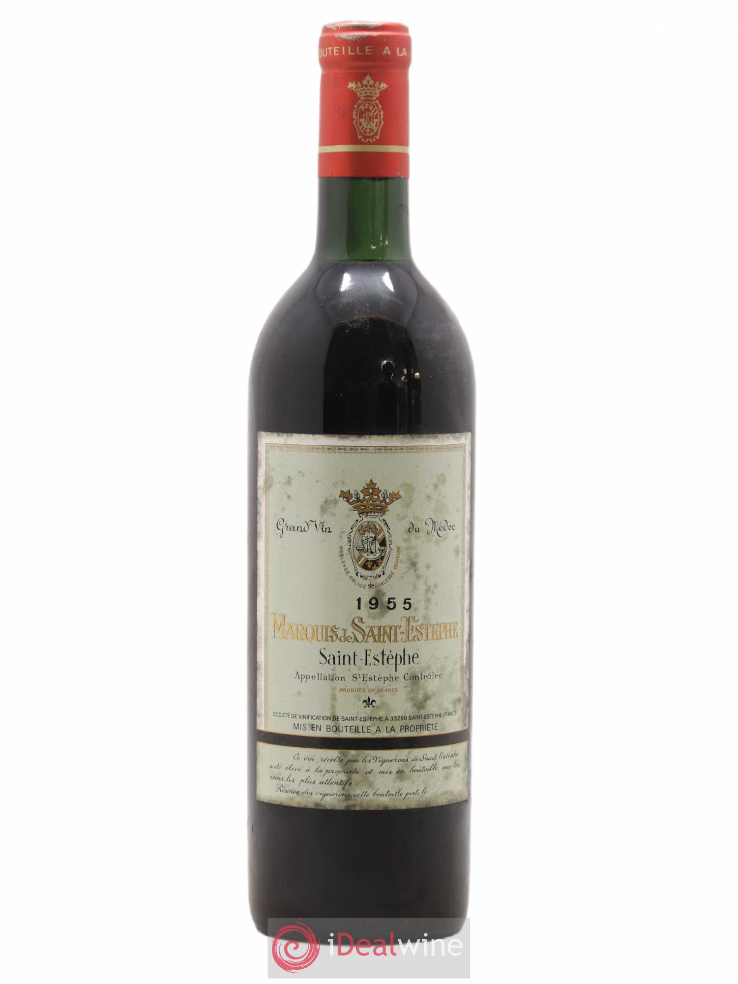 Marquis de Saint Estèphe 1955 - Lot de 1 bouteille - 0