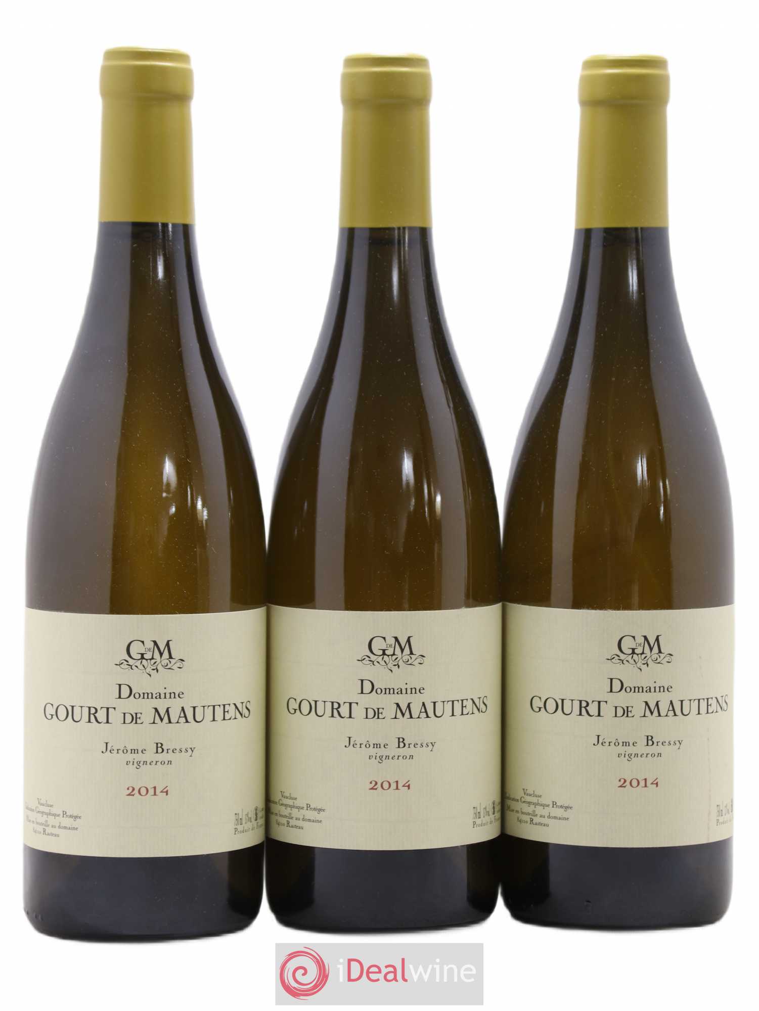 Vaucluse (Vin de Pays de Vaucluse) Domaine Gourt de Mautens - Jérôme Bressy 2014 - Lot de 3 bouteilles - 0