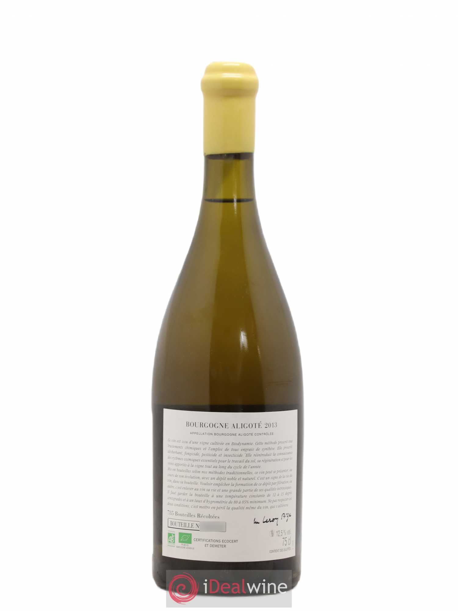Bourgogne Aligoté Sous Chatelet d'Auvenay (Domaine) 2013 - Lot de 1 bouteille - 1