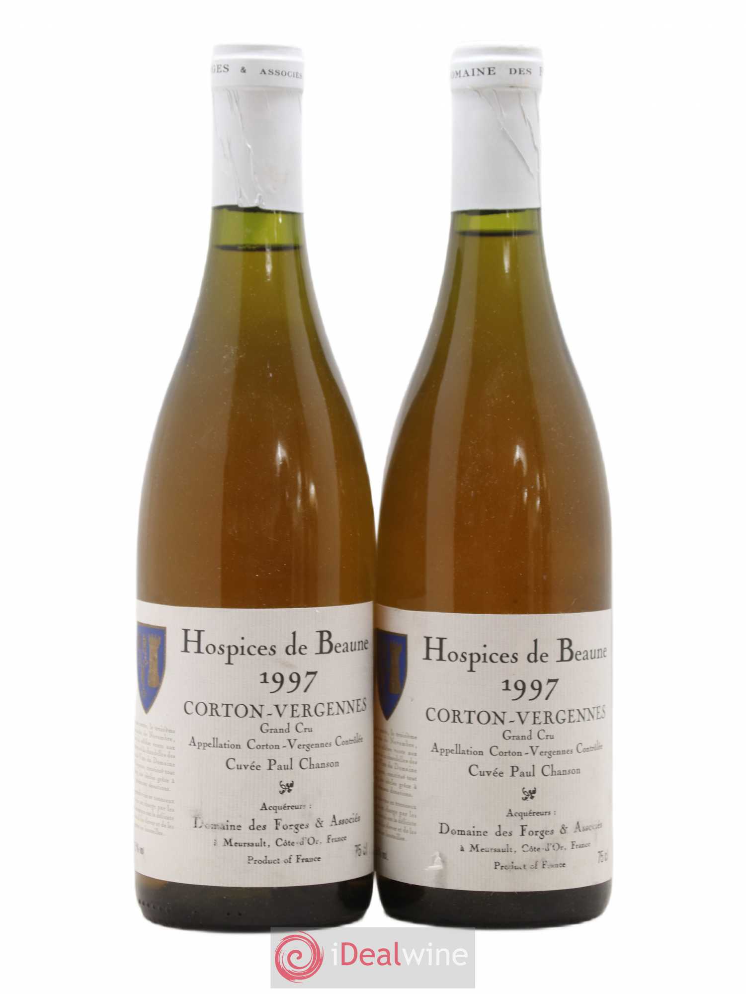 Corton Grand Cru Vergennes Cuvée Paul Chanson Domaine des Forges Hospices de Beaune 1997 - Posten von 2 Flaschen - 0