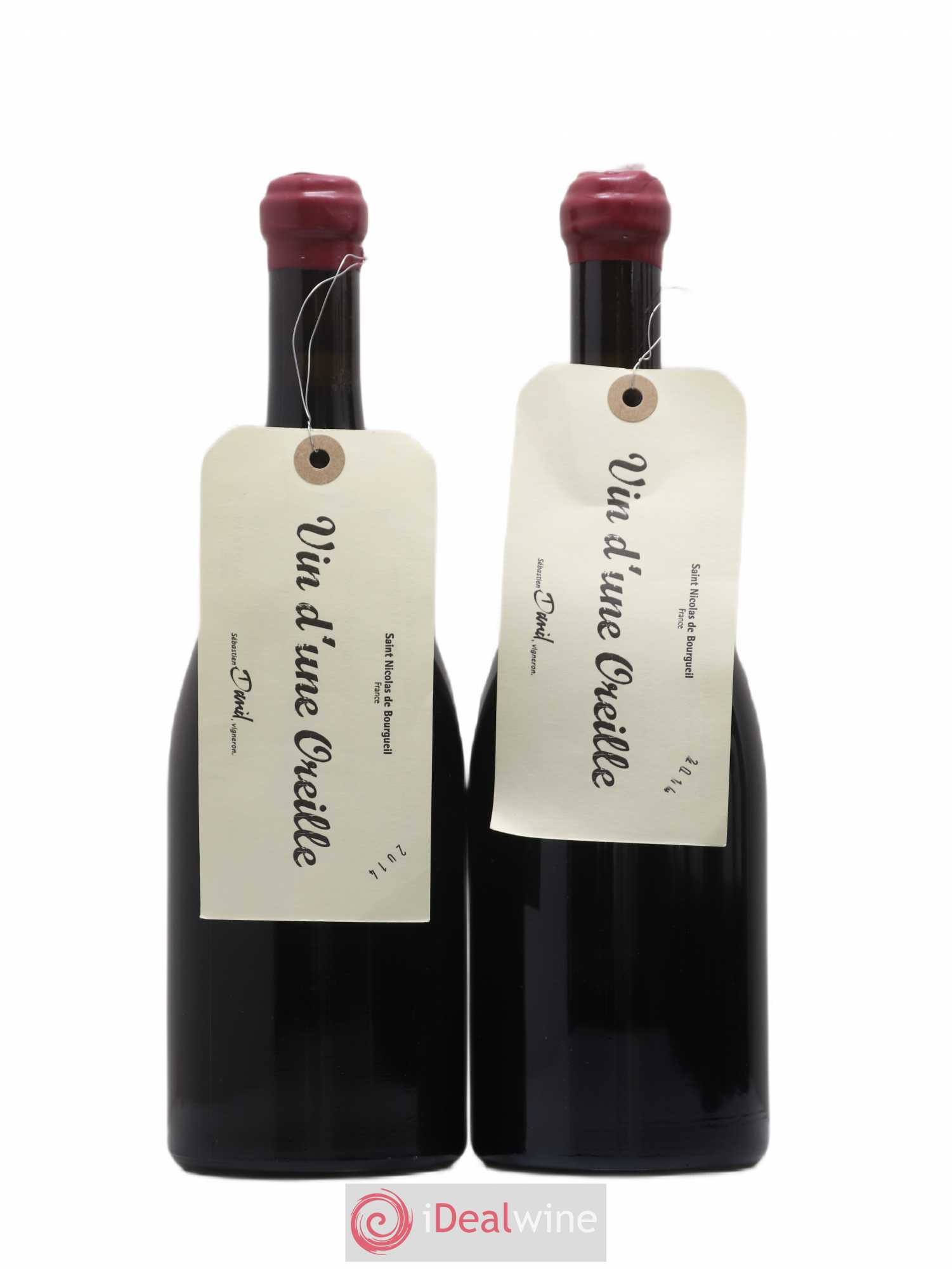 Vin de France Vin d'une Oreille Sébastien David 2014 - Posten von 2 Flaschen - 0