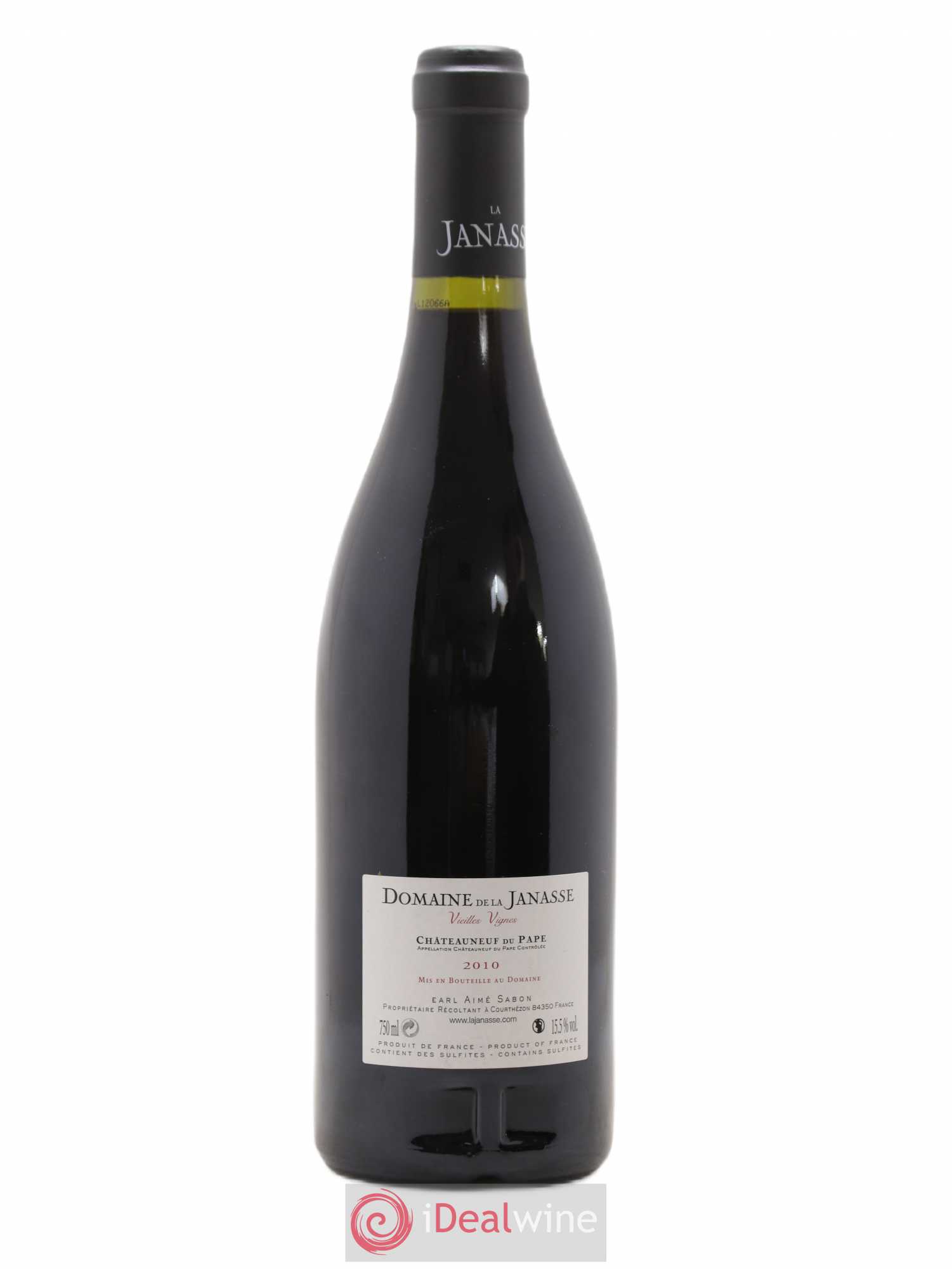 Châteauneuf-du-Pape Cuvée Vieilles Vignes La Janasse (Domaine de) 2010 - Lot de 1 bouteille - 1