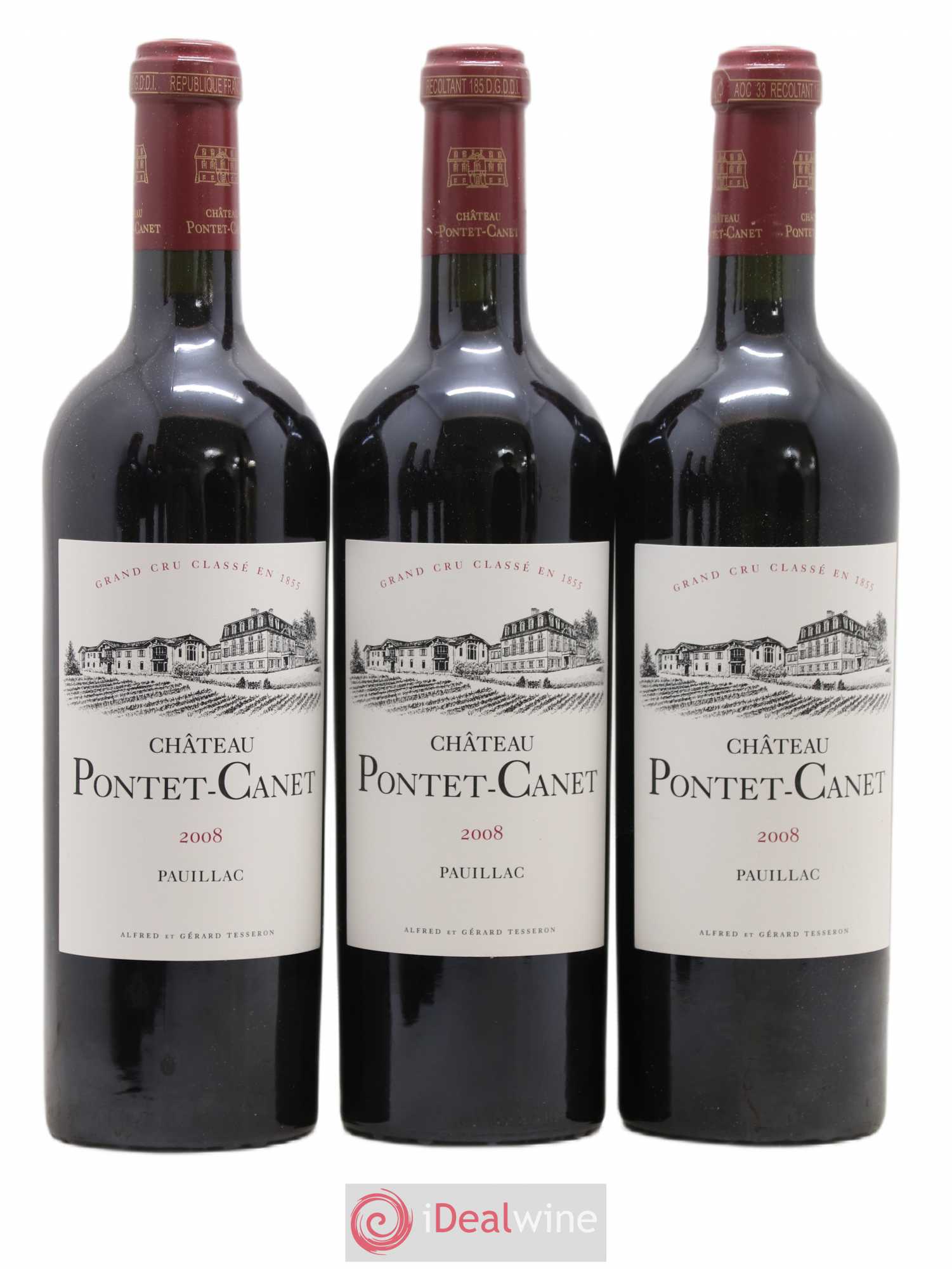 Château Pontet Canet 5ème Grand Cru Classé 2008 - Lot de 6 bouteilles - 2
