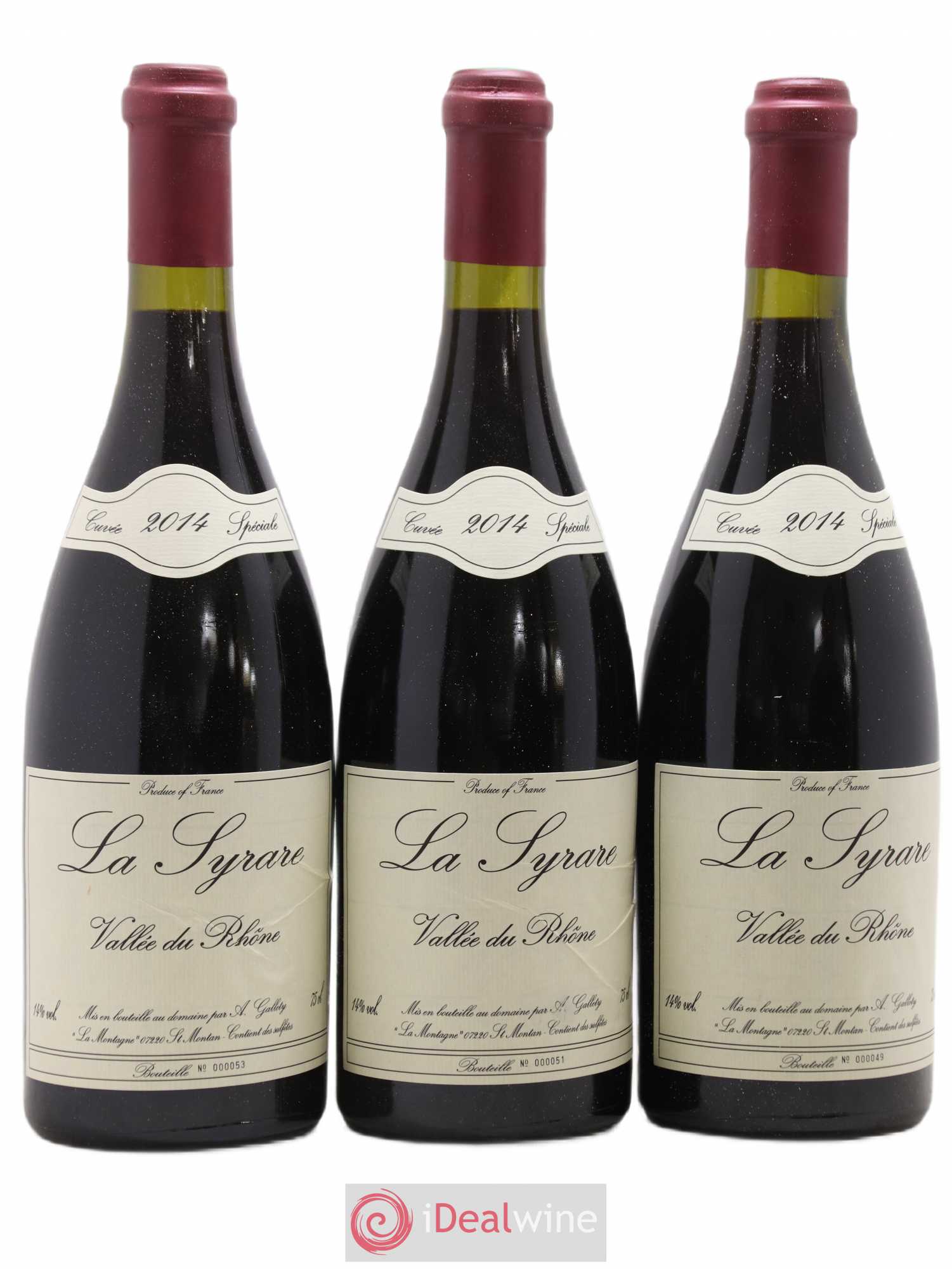 Côtes du Vivarais La Syrare Gallety (Domaine) 2014 - Lot de 6 bouteilles - 2