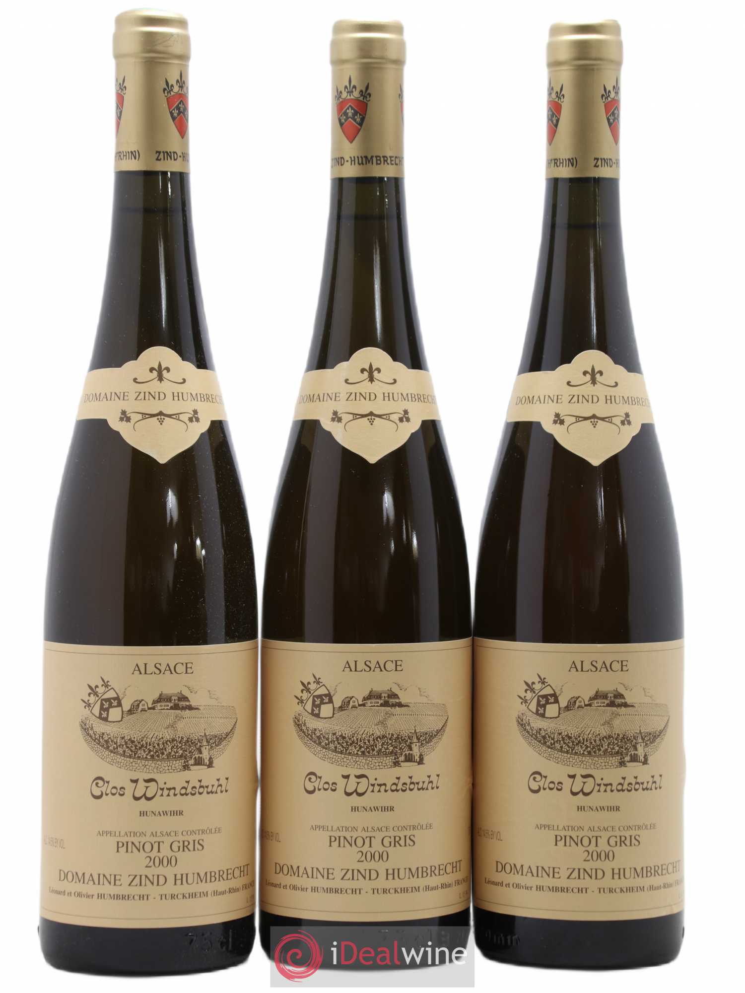Alsace Pinot Gris Clos Windsbuhl Zind-Humbrecht (Domaine) 2000 - Lot de 3 bouteilles - 0