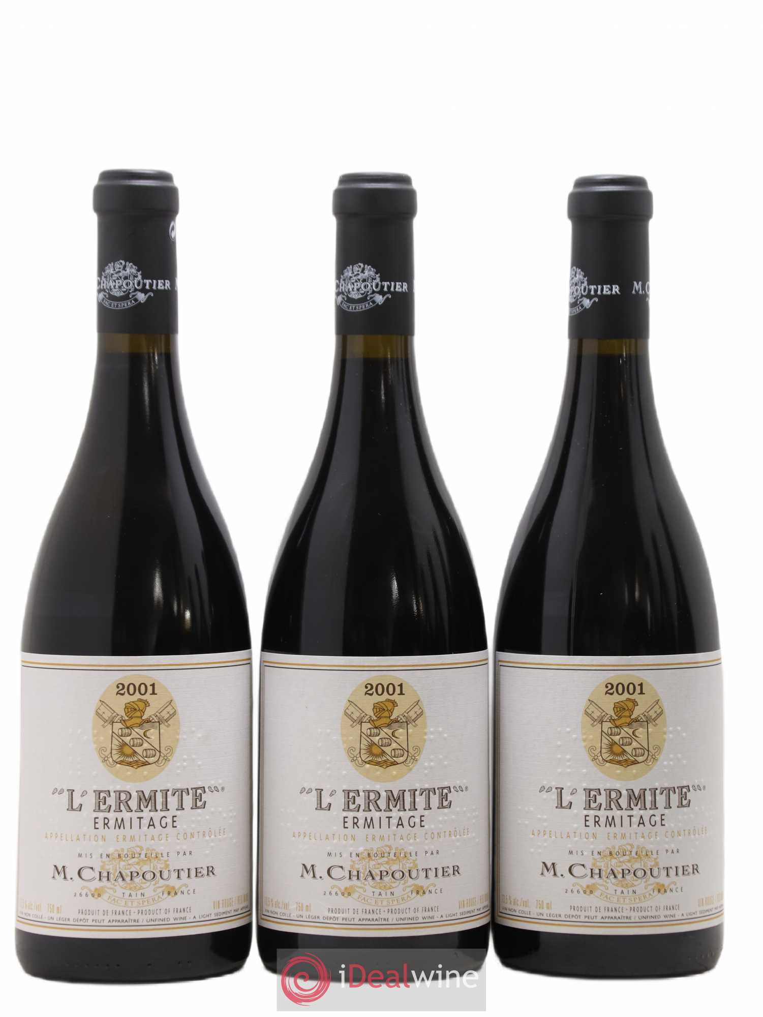 Hermitage Ermitage l'Ermite Chapoutier 2001 - Lot de 6 bouteilles - 2