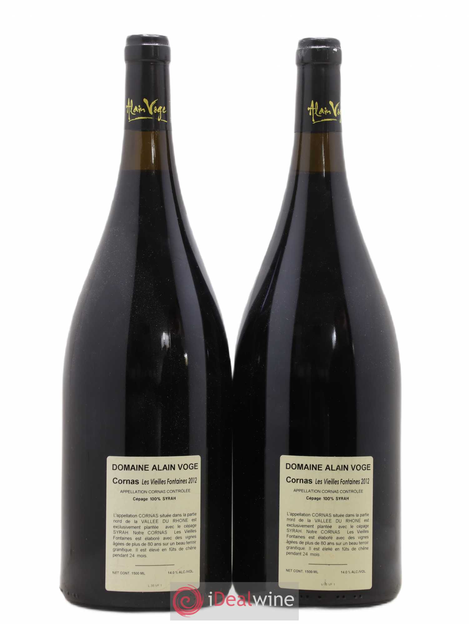 Cornas Les Vieilles Fontaines Alain Voge (Domaine) 2012 - Lot de 2 magnums - 1