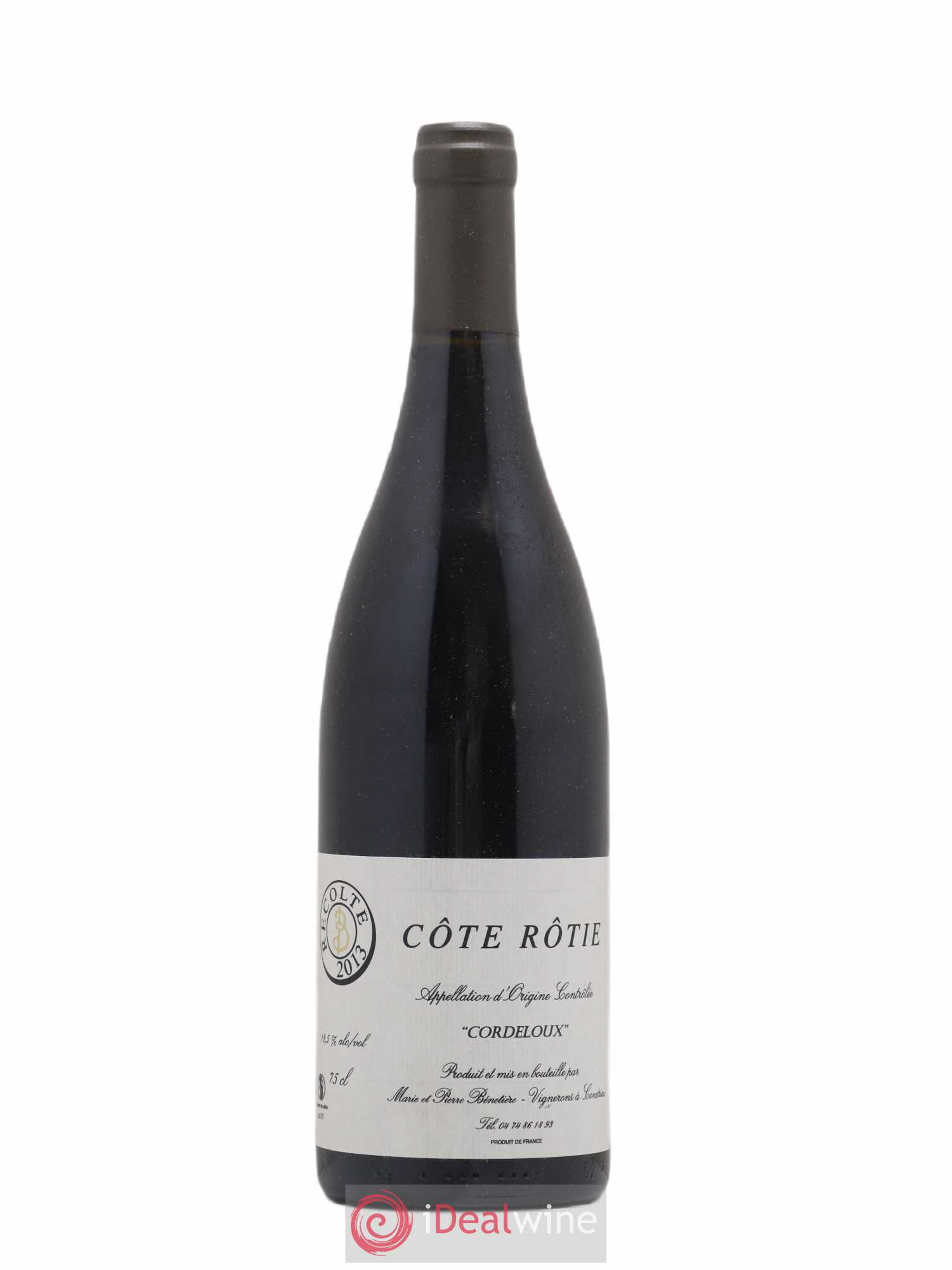 Côte-Rôtie Cordeloux Marie et Pierre Bénetière (Domaine) 2013 - Lot de 1 bouteille - 0
