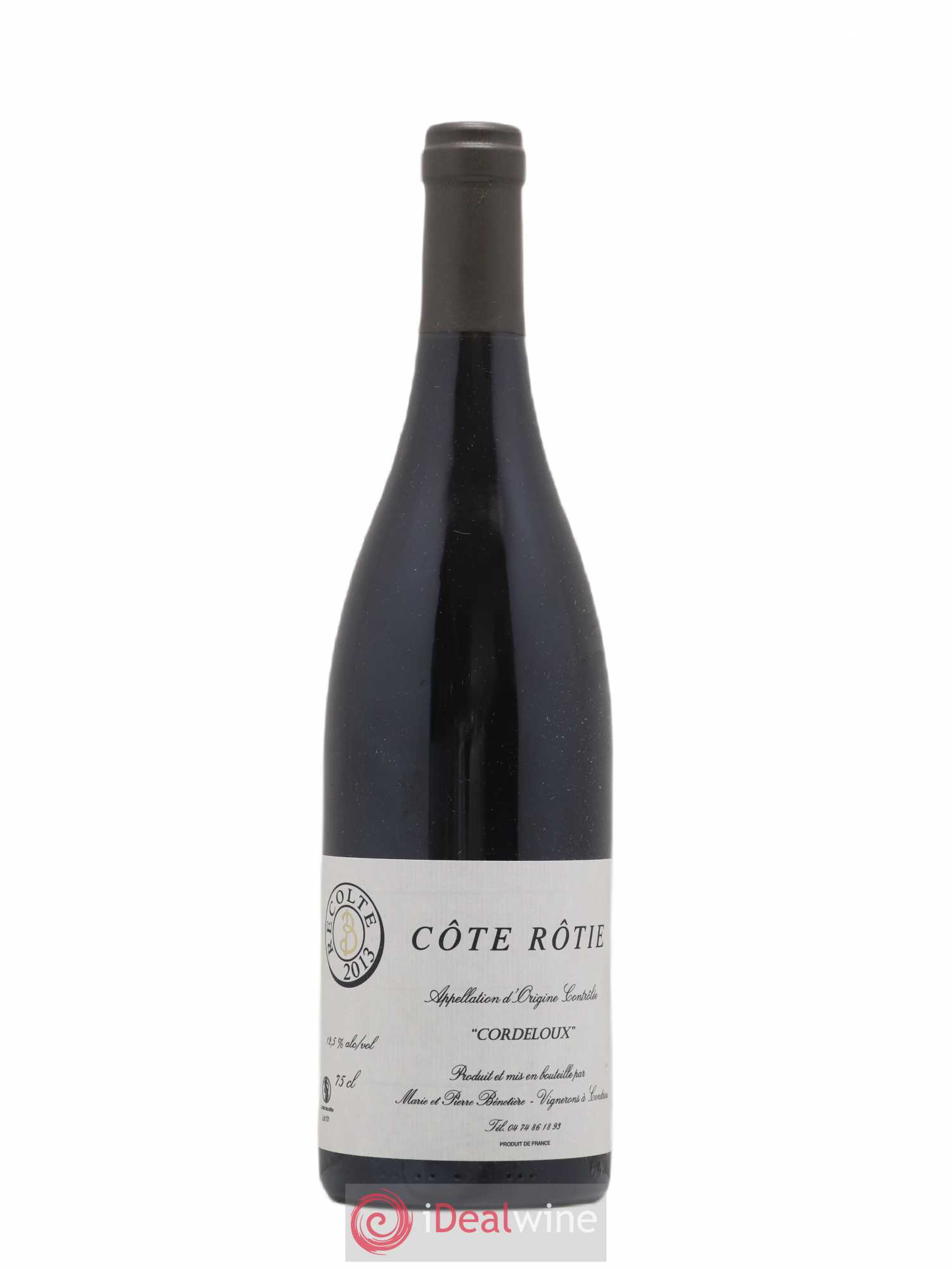Côte-Rôtie Cordeloux Marie et Pierre Bénetière (Domaine) 2013 - Lot de 1 bouteille - 0