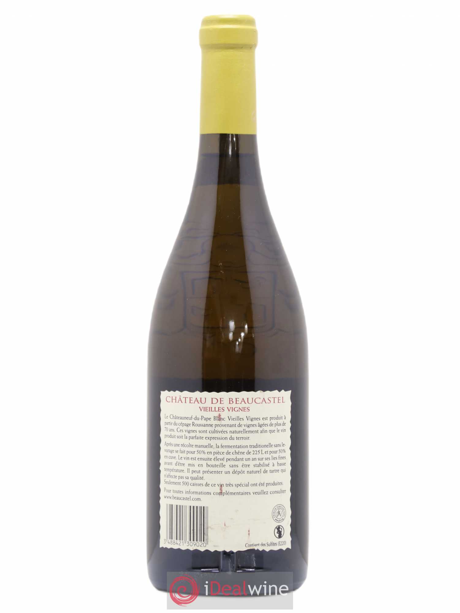 Châteauneuf-du-Pape Château de Beaucastel Vieilles vignes Roussanne Famille Perrin 2009 - Lot de 1 bouteille - 1