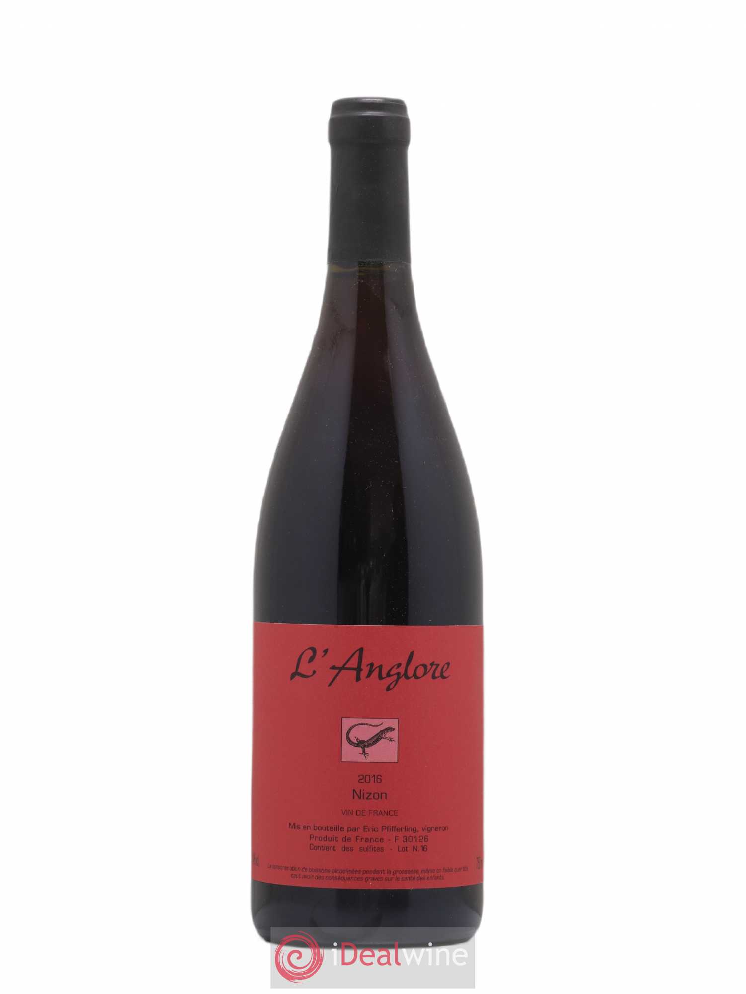 Vin de France Nizon L'Anglore 2016 - Lot de 1 bouteille - 0