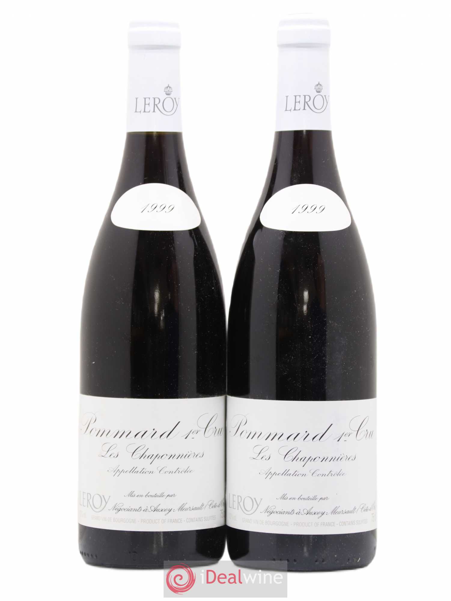 Pommard 1er Cru Les Chaponnières Leroy SA 1999 - Posten von 2 Flaschen - 0