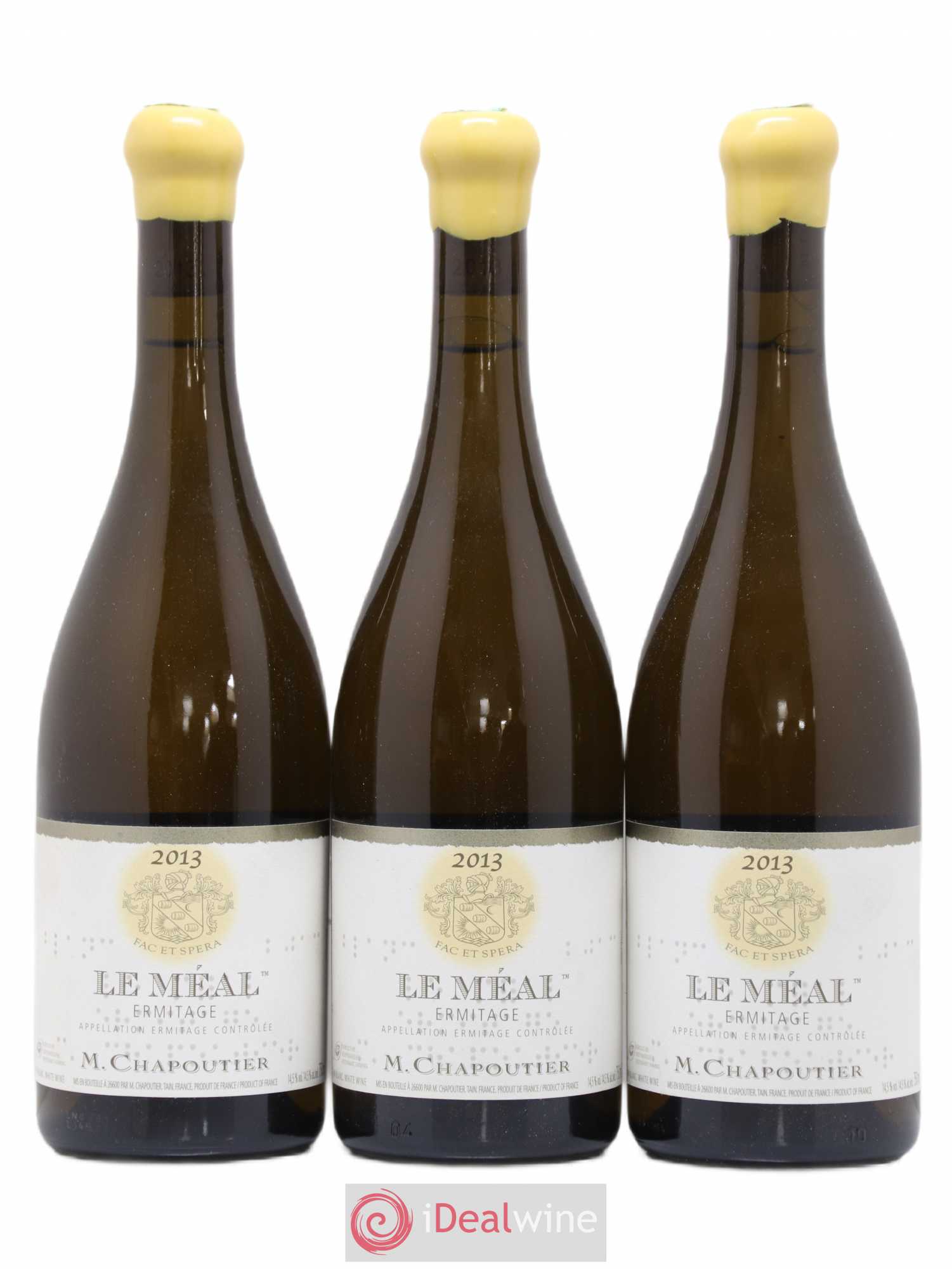 Hermitage Ermitage Le Méal Chapoutier 2013 - Lot de 3 bouteilles - 0