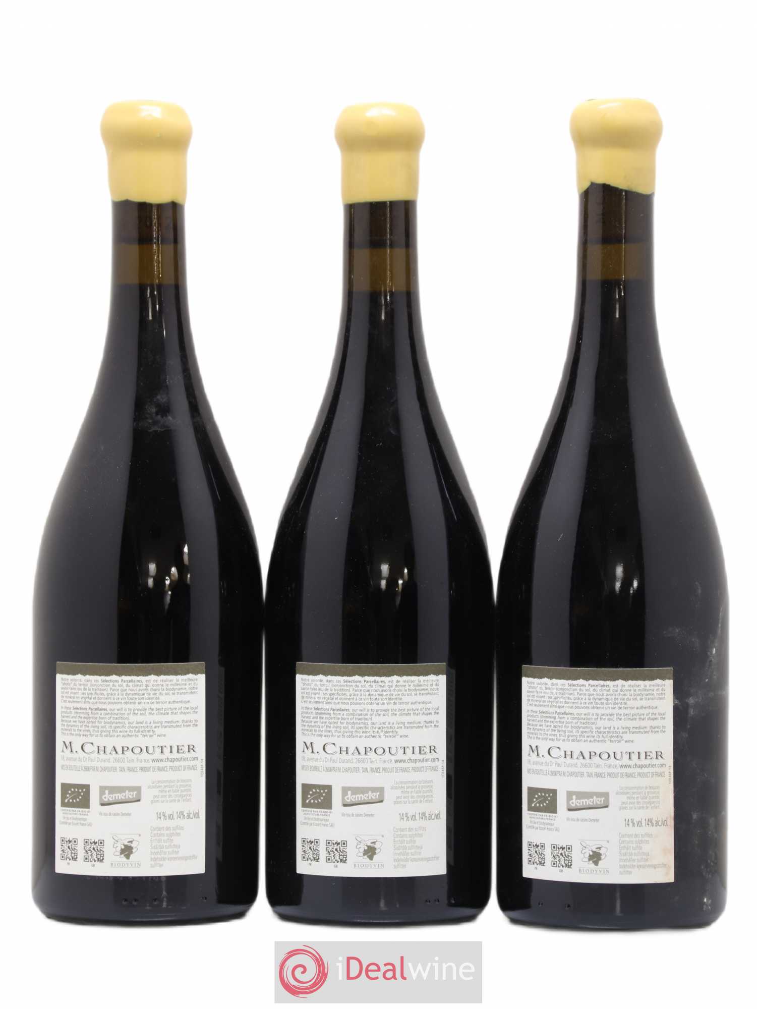 Hermitage Ermitage Le Méal Chapoutier 2012 - Lot de 3 bouteilles - 1