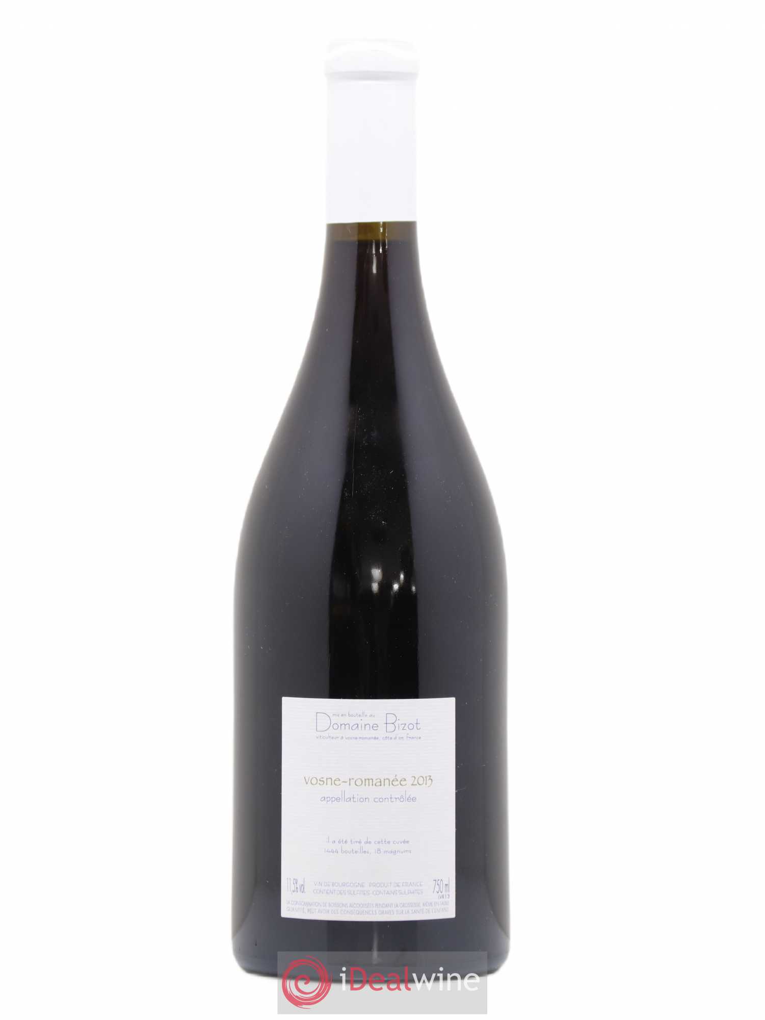 Vosne-Romanée Bizot (Domaine) 2013 - Lot de 1 bouteille - 1
