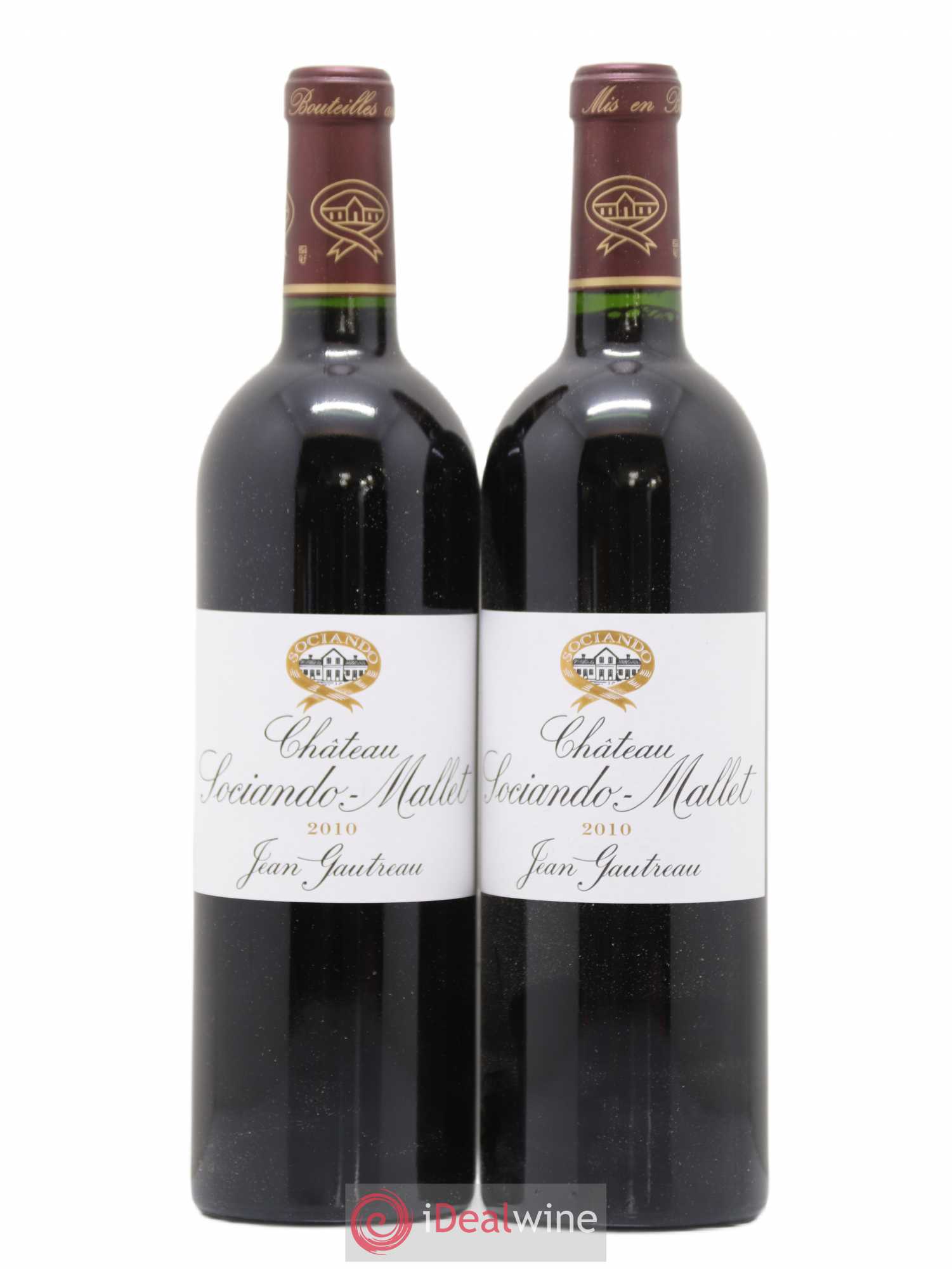 Château Sociando Mallet 2010 - Lot de 2 bouteilles - 0