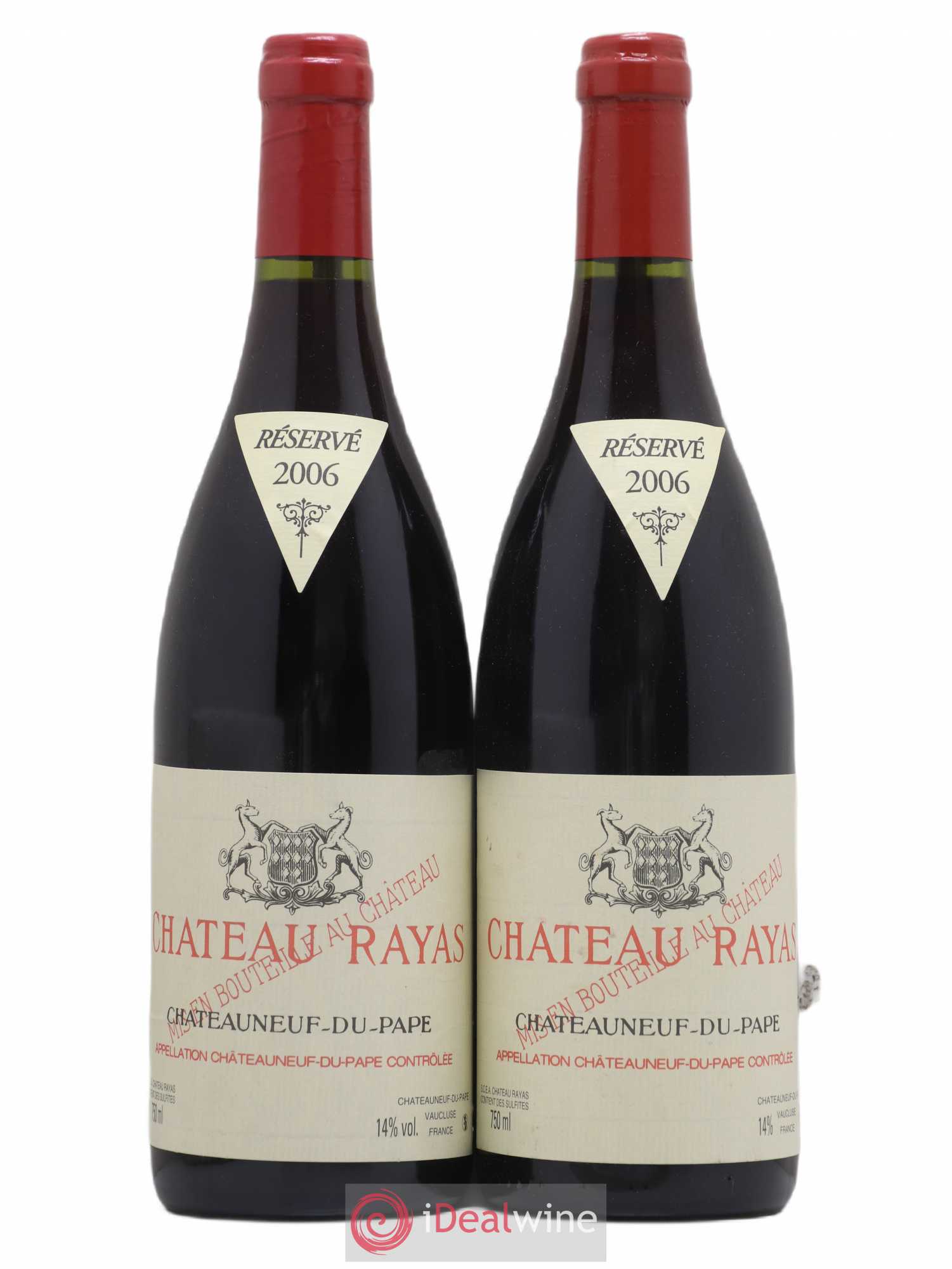 Châteauneuf-du-Pape Château Rayas Emmanuel Reynaud 2006 - Lot de 2 bouteilles - 0