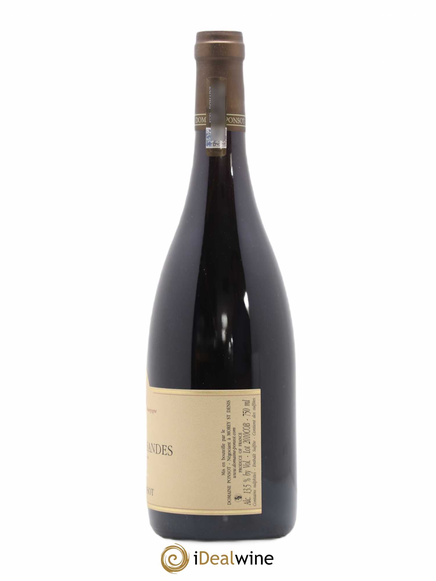 Corton Grand Cru Bressandes Ponsot (Domaine) 2010 - Lot de 1 bouteille - 1