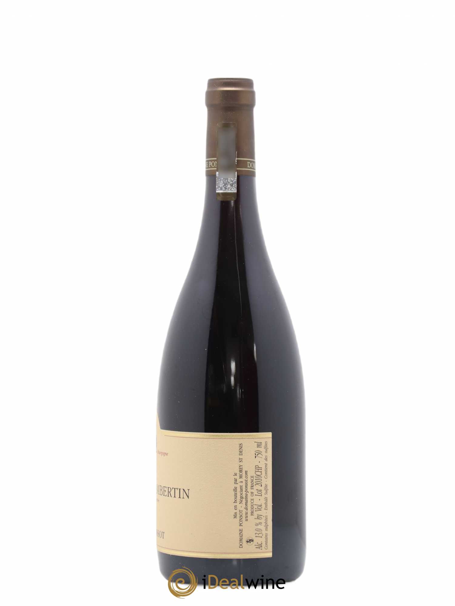 Chapelle-Chambertin Grand Cru Ponsot (Domaine) 2010 - Lot de 1 bouteille - 1