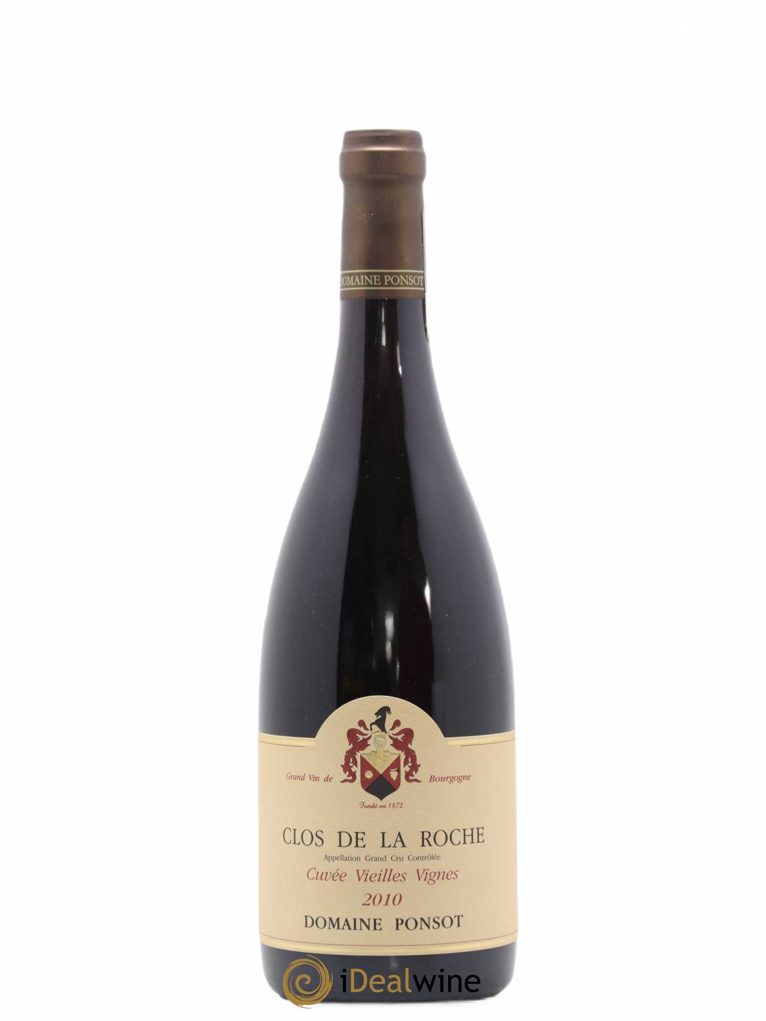 Clos de la Roche Grand Cru Vieilles Vignes Ponsot (Domaine) 2010 - Lot de 1 bouteille - 0