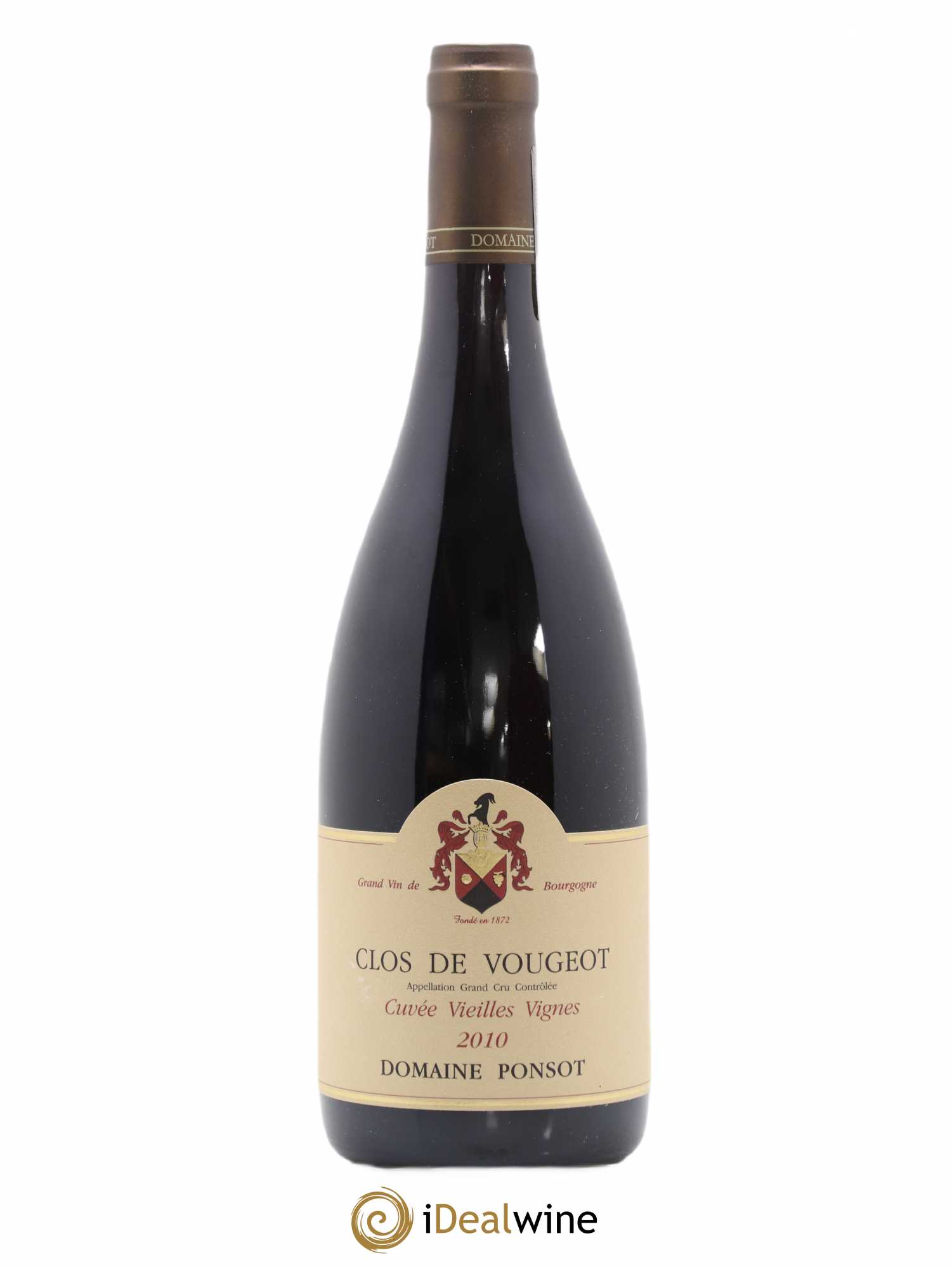 Clos de Vougeot Grand Cru Vieilles Vignes Ponsot (Domaine) 2010 - Lot de 1 bouteille - 0