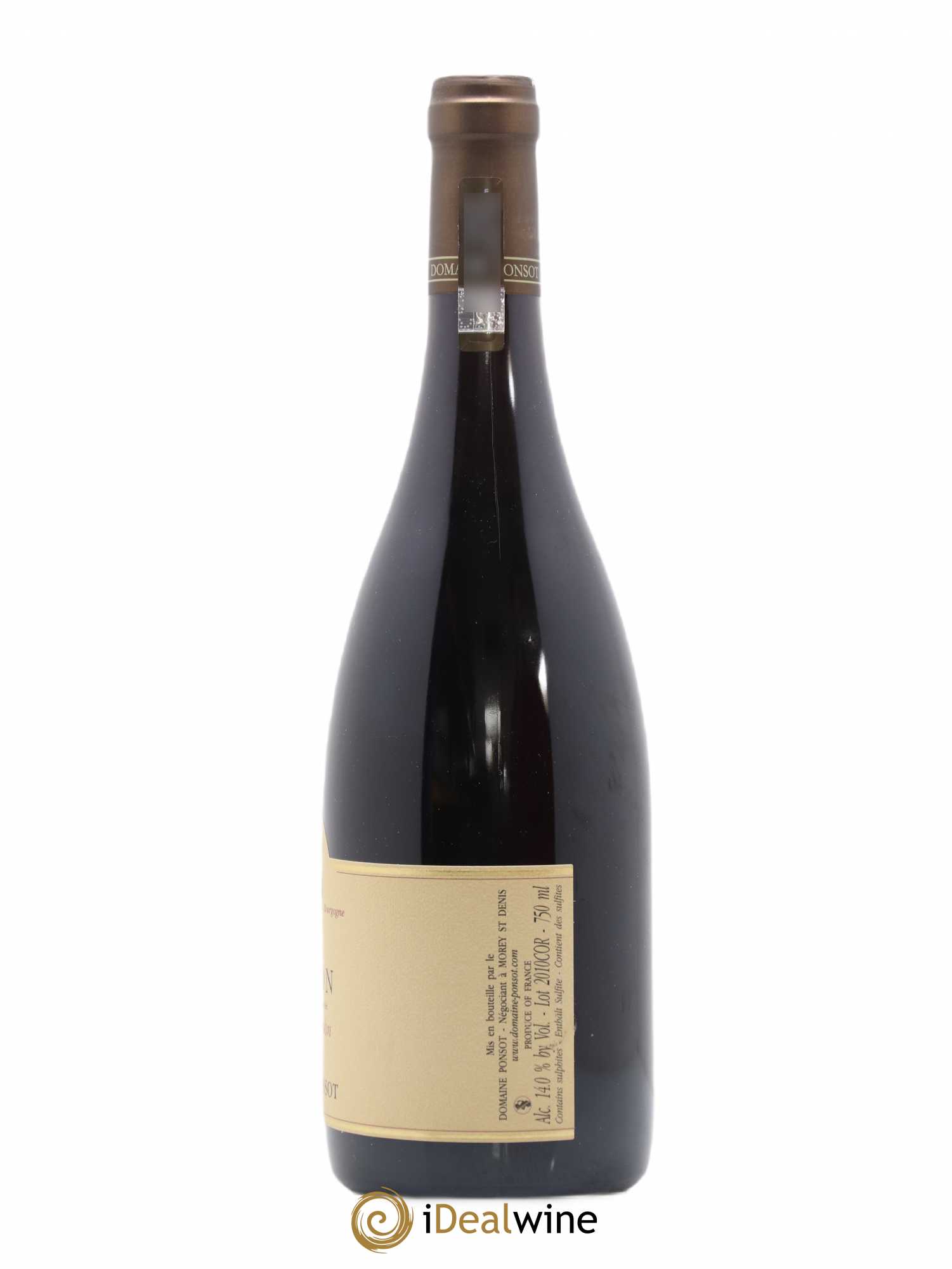 Corton Grand Cru Cuvée du Bourdon Ponsot (Domaine) 2010 - Lot de 1 bouteille - 1