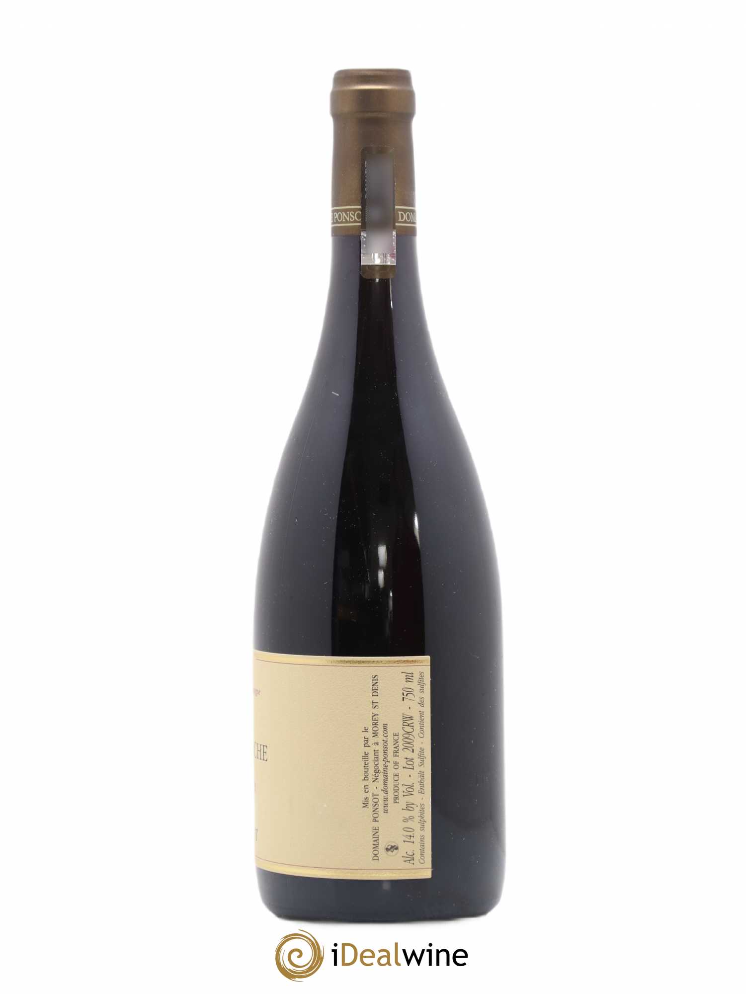 Clos de la Roche Grand Cru Vieilles Vignes Ponsot (Domaine) 2009 - Lot de 1 bouteille - 1