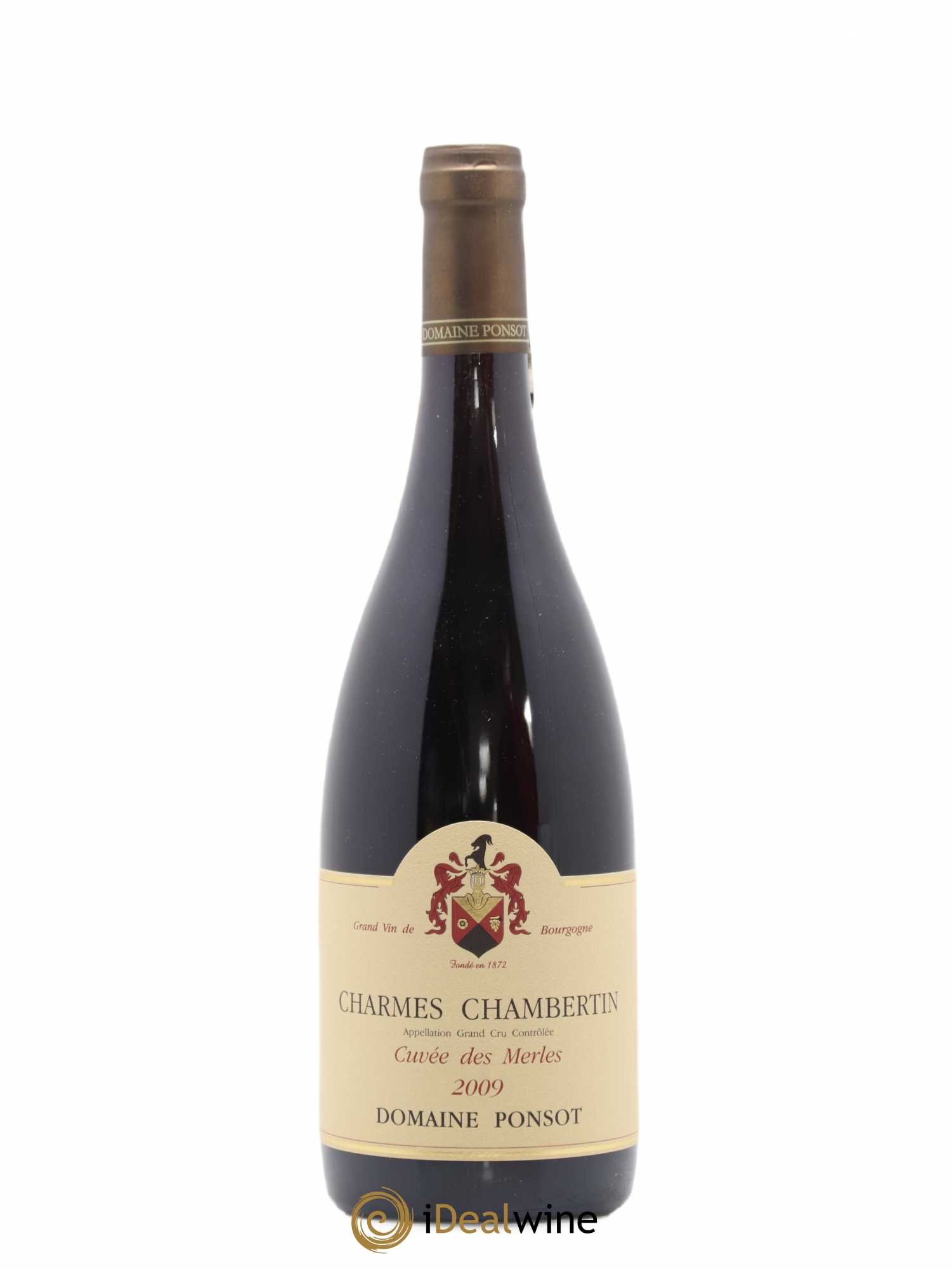 Charmes-Chambertin Grand Cru Cuvée des Merles Ponsot (Domaine) 2009 - Lot de 1 bouteille - 0