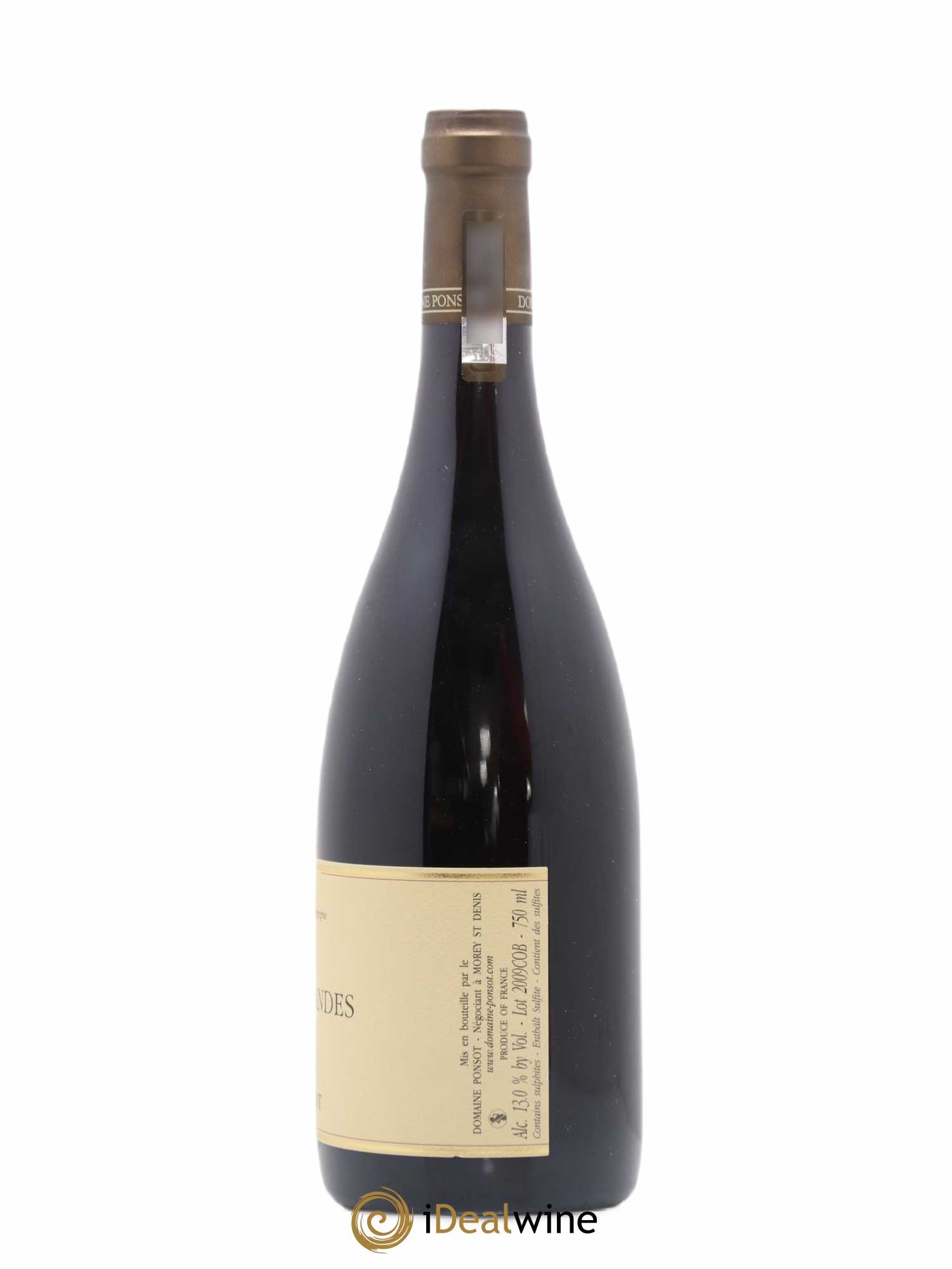 Corton Grand Cru Bressandes Ponsot (Domaine) 2009 - Lot de 1 bouteille - 1