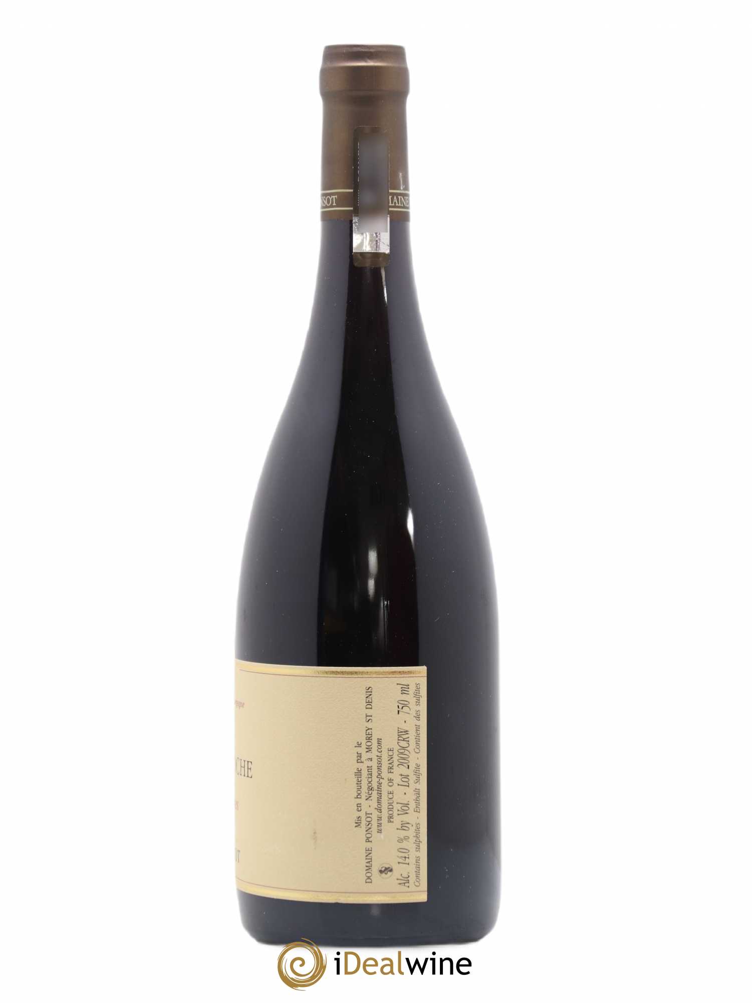 Clos de la Roche Grand Cru Vieilles Vignes Ponsot (Domaine) 2009 - Lot de 1 bouteille - 1