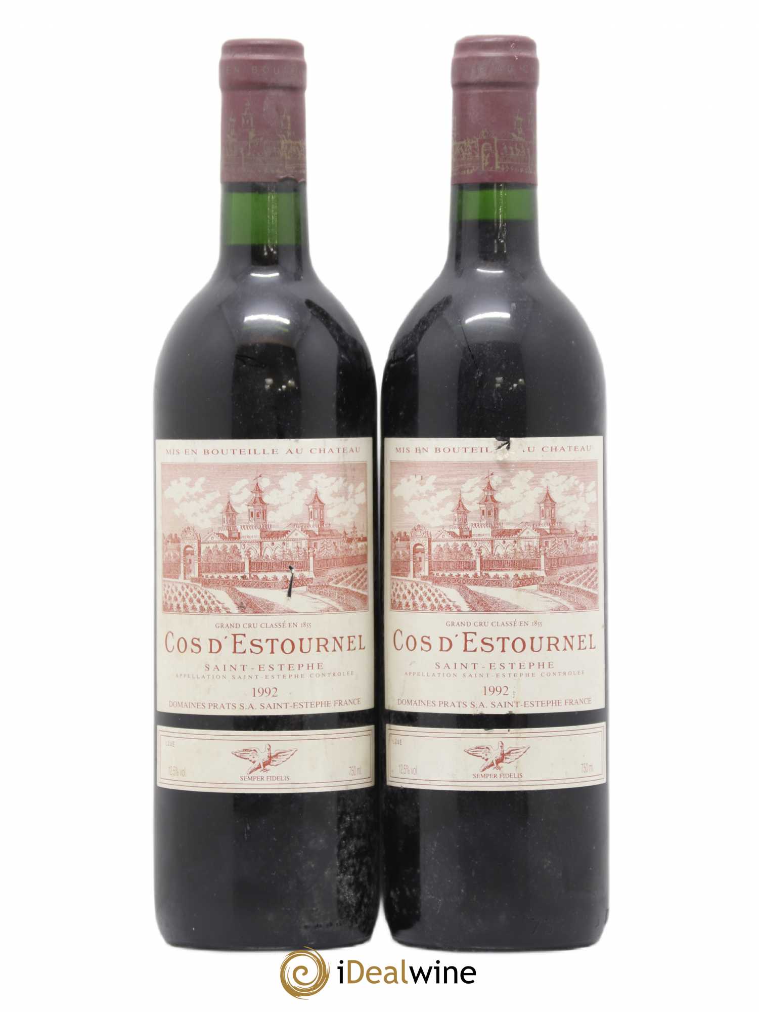 Cos d'Estournel 2ème Grand Cru Classé 1992 - Lot de 2 bouteilles - 0