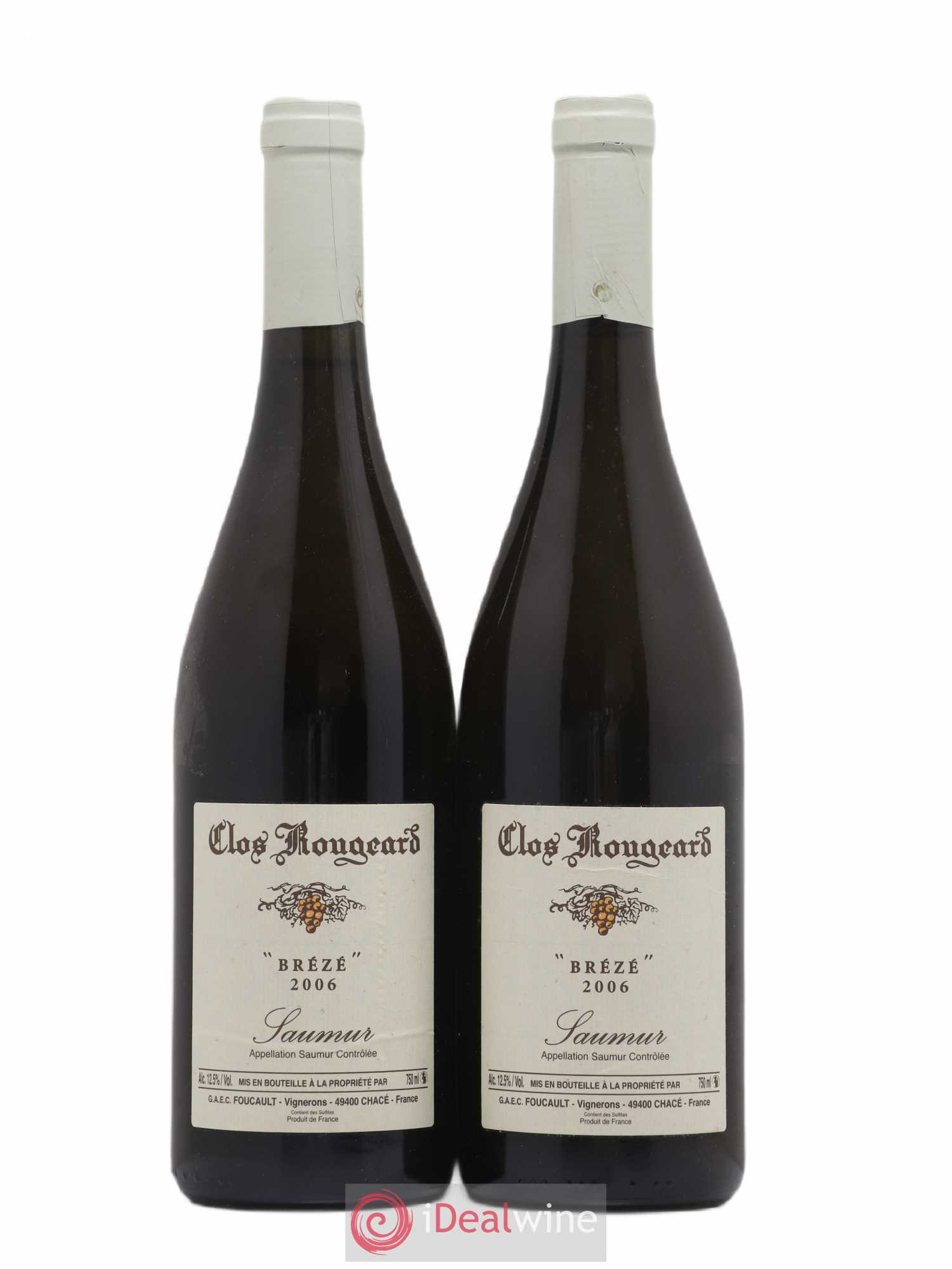 Saumur Brézé Clos Rougeard 2006 - Lot de 2 bouteilles - 0