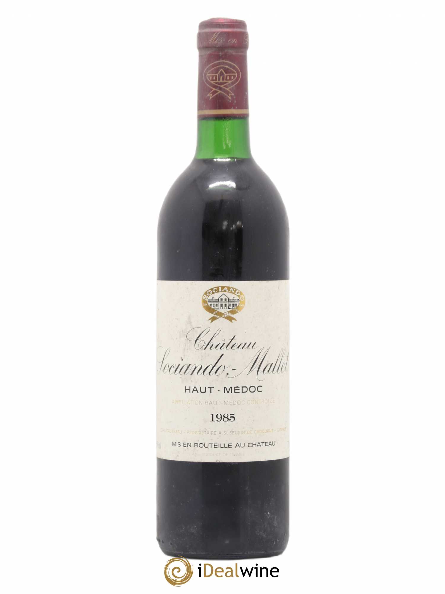 Château Sociando Mallet 1985 - Lot de 1 bouteille - 0