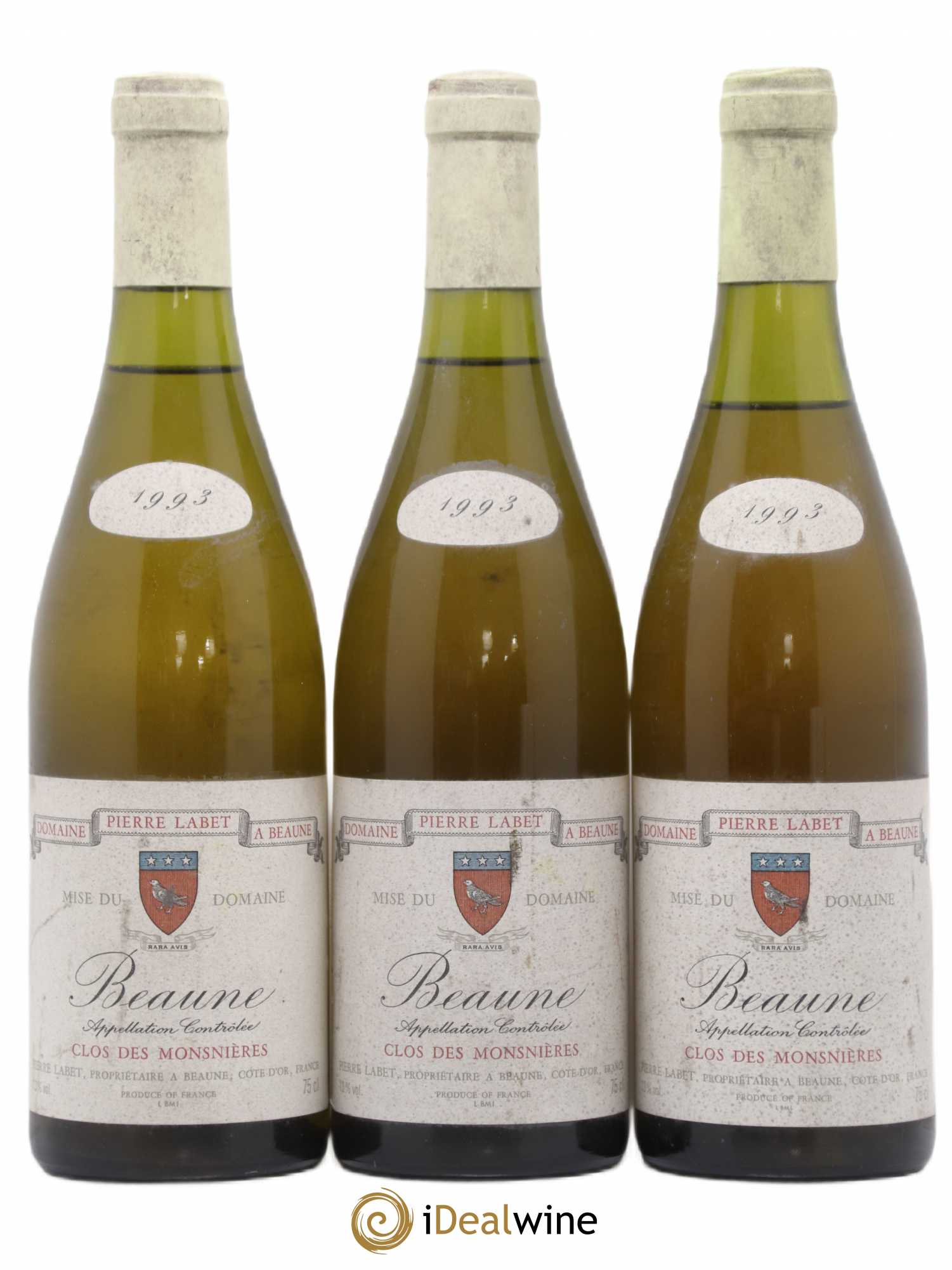 Beaune Clos des Monsnières Domaine Pierre Labet 1993 - Posten von 3 Flaschen - 0