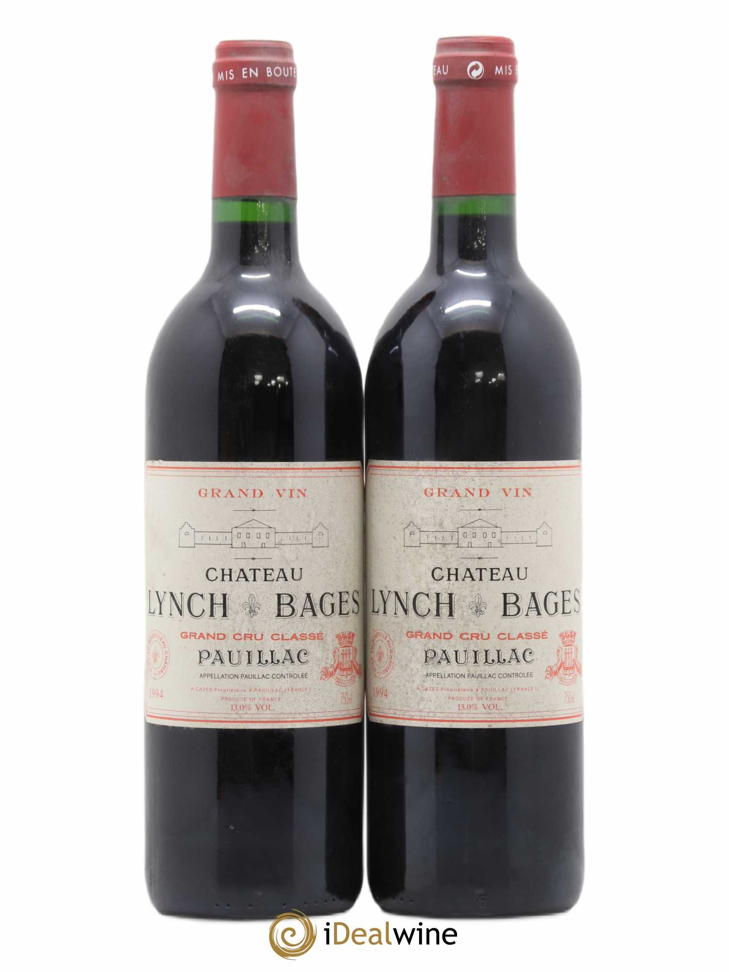 Château Lynch Bages 5ème Grand Cru Classé 1994 - Lot de 2 bouteilles - 0