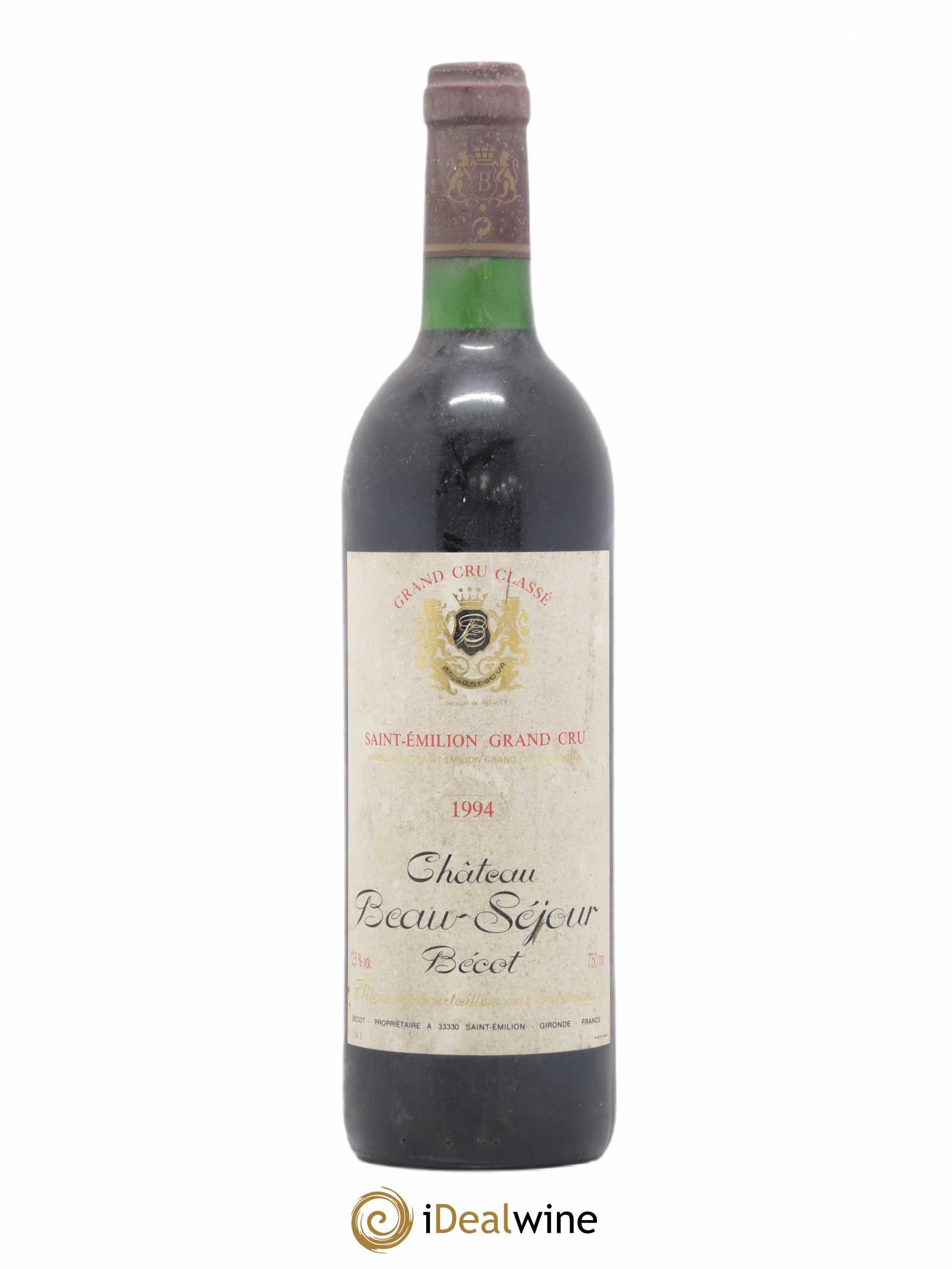 Château Beau-Séjour Bécot 1er Grand Cru Classé B 1994 - Lot de 1 bouteille - 0