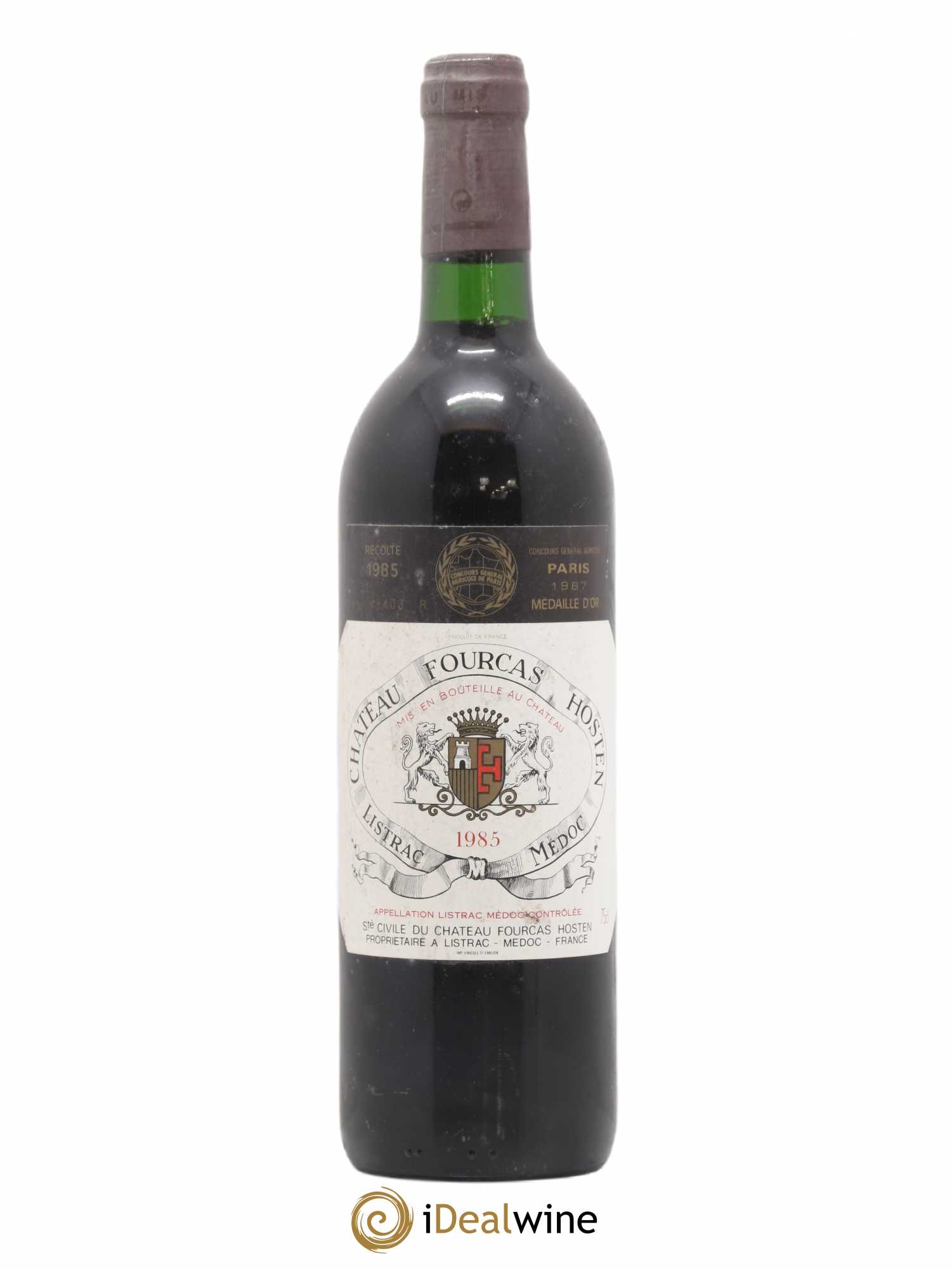 Château Fourcas Hosten Cru Bourgeois 1985 - Lot de 1 bouteille - 0