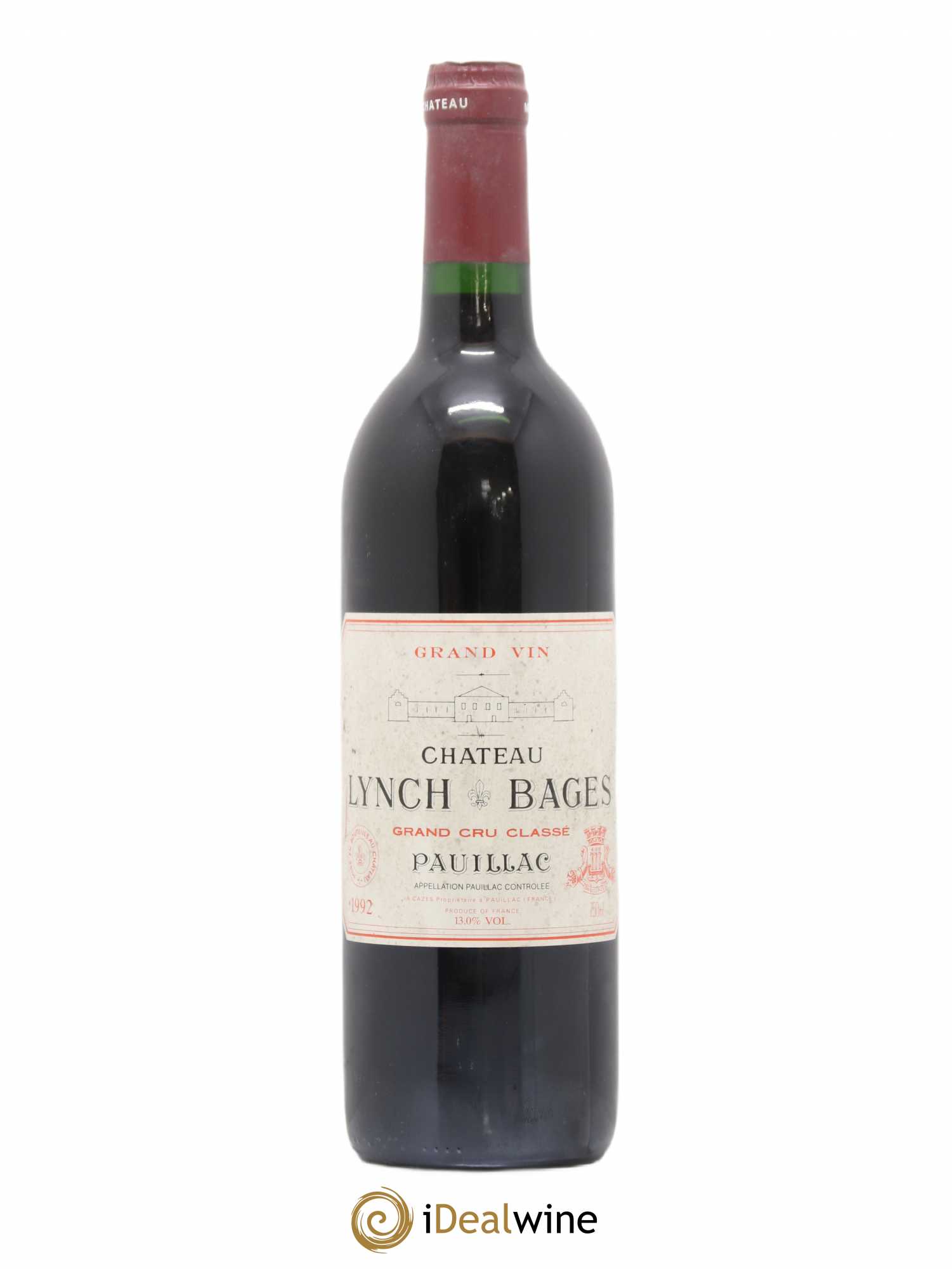 Château Lynch Bages 5ème Grand Cru Classé 1992 - Lot de 1 bouteille - 0