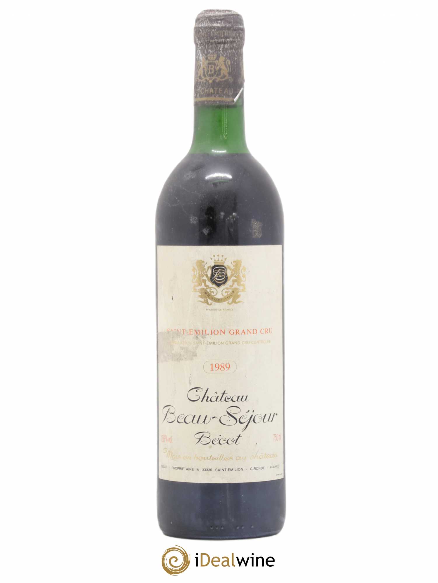 Château Beau-Séjour Bécot 1er Grand Cru Classé B 1989 - Lot de 1 bouteille - 0