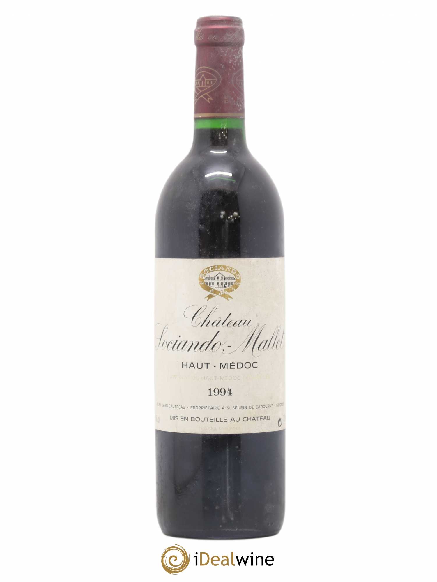 Château Sociando Mallet 1994 - Lot de 1 bouteille - 0